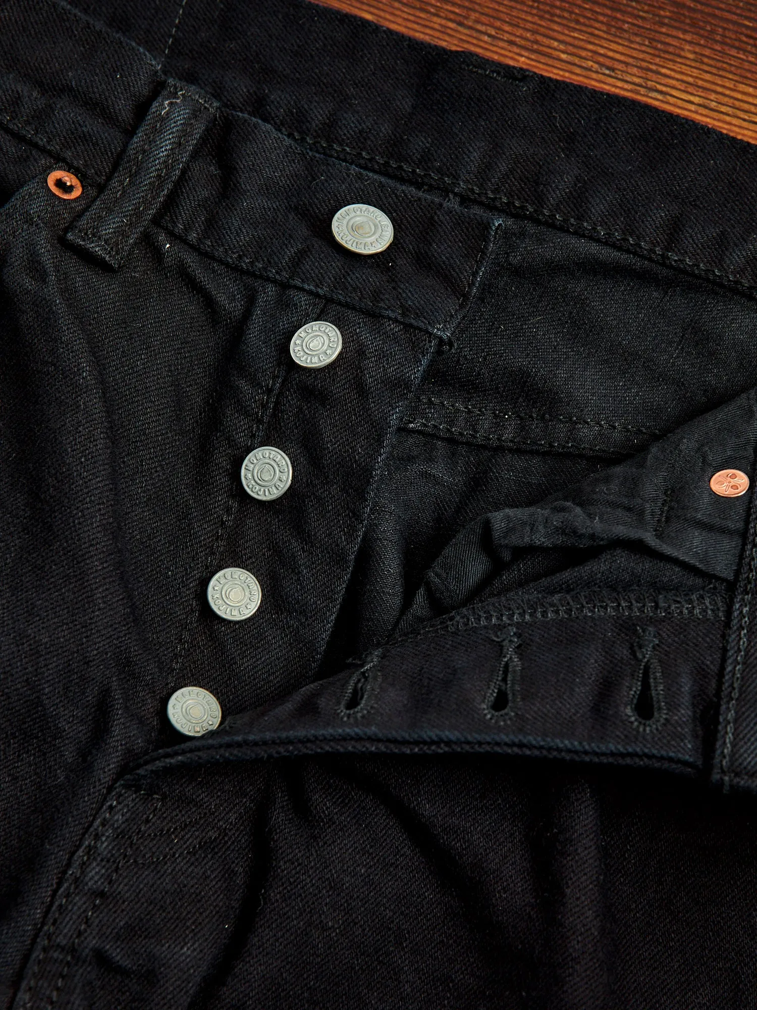 0605SP-OD "Sumi Ink Overdye" 15.7oz Selvedge Denim - Natural Tapered Fit