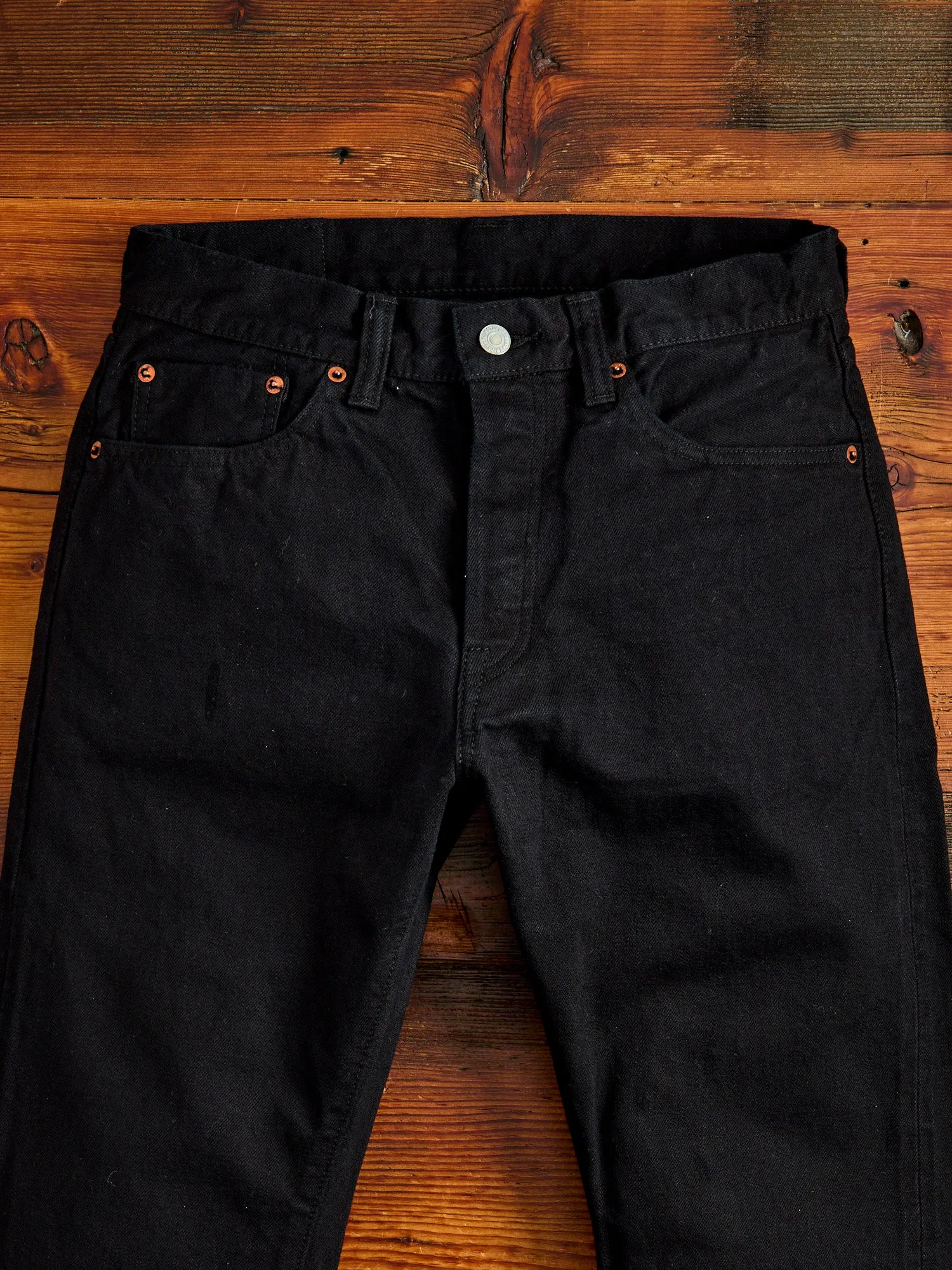 0605SP-OD "Sumi Ink Overdye" 15.7oz Selvedge Denim - Natural Tapered Fit
