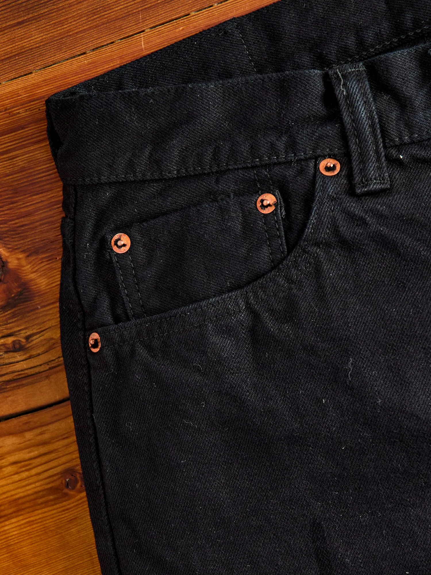 0605SP-OD "Sumi Ink Overdye" 15.7oz Selvedge Denim - Natural Tapered Fit