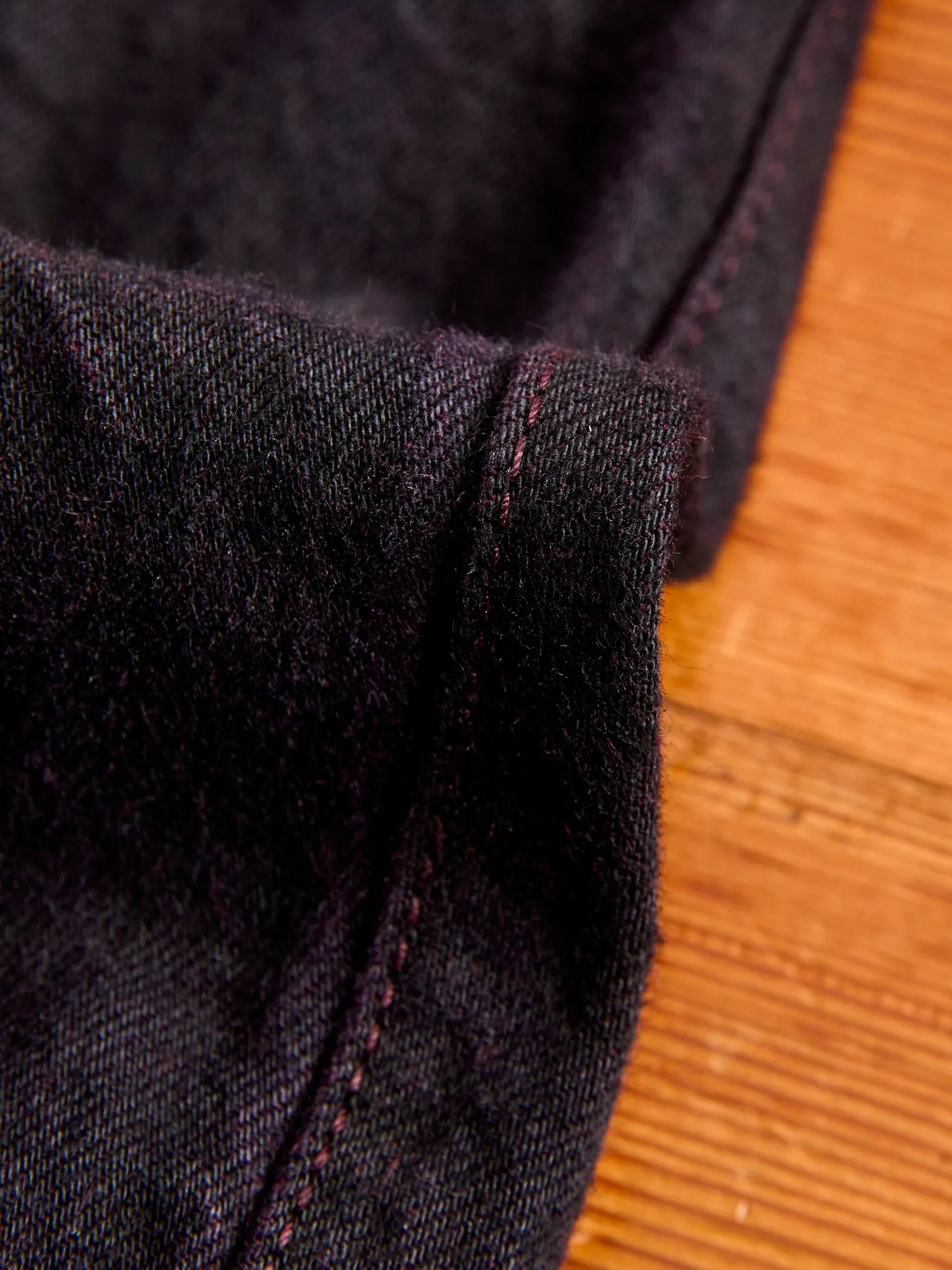 130 "Hadal Purple Overdye" 16oz Selvedge Denim - High Rise Taper Fit