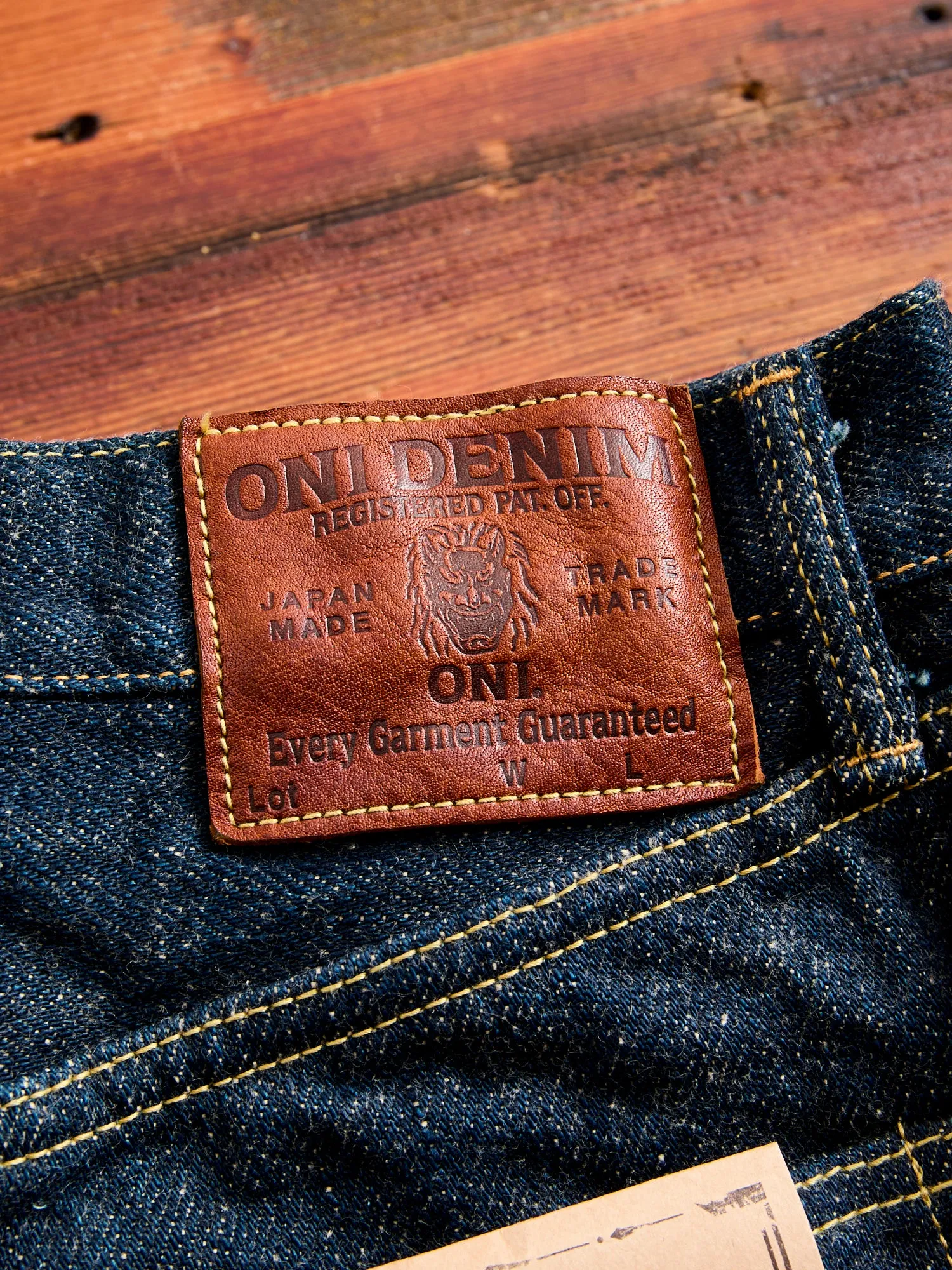 246ZR-ECRU "Secret Denim" 20oz Selvedge Denim - Clean Straight Fit