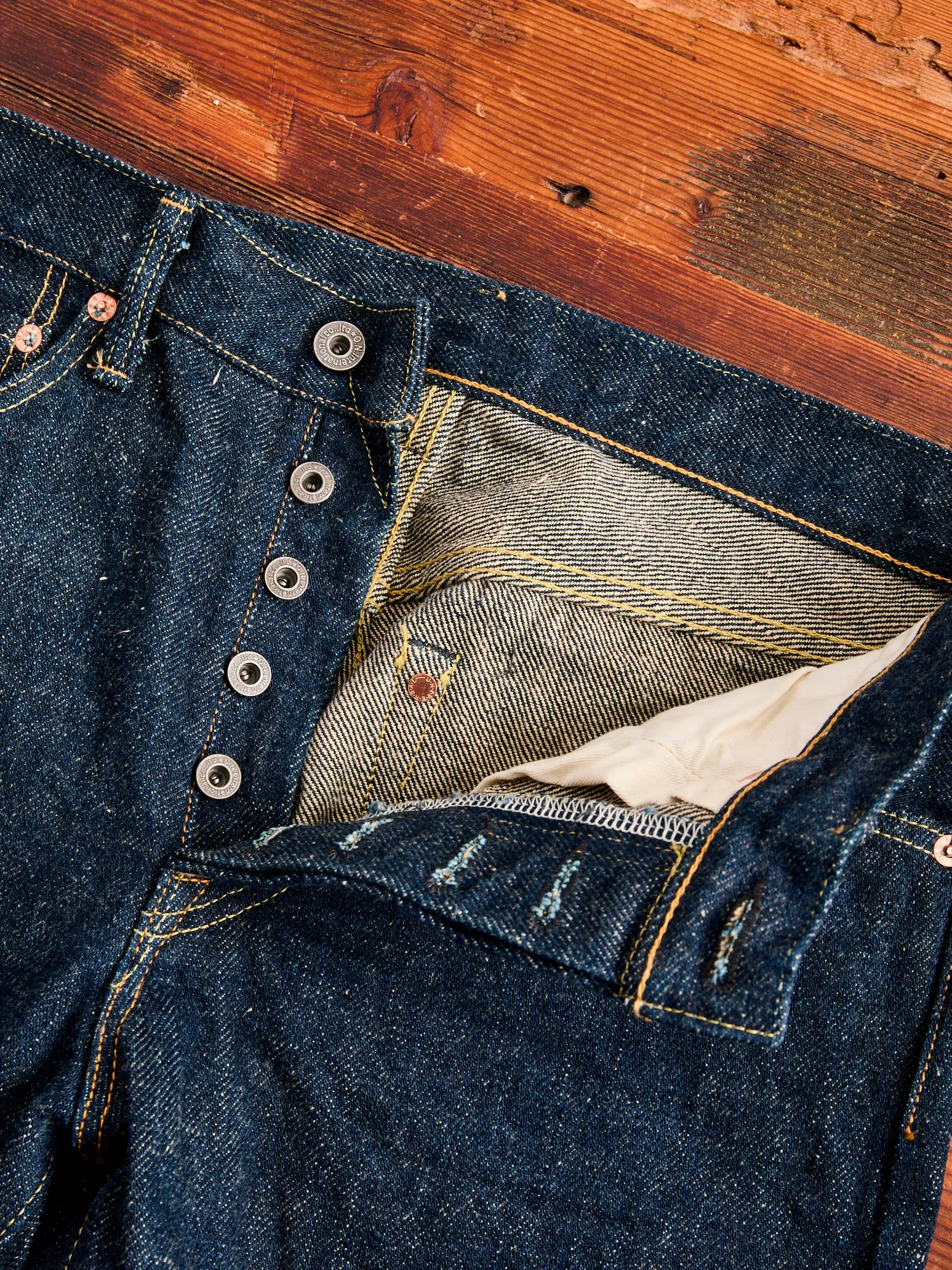 246ZR-ECRU "Secret Denim" 20oz Selvedge Denim - Clean Straight Fit
