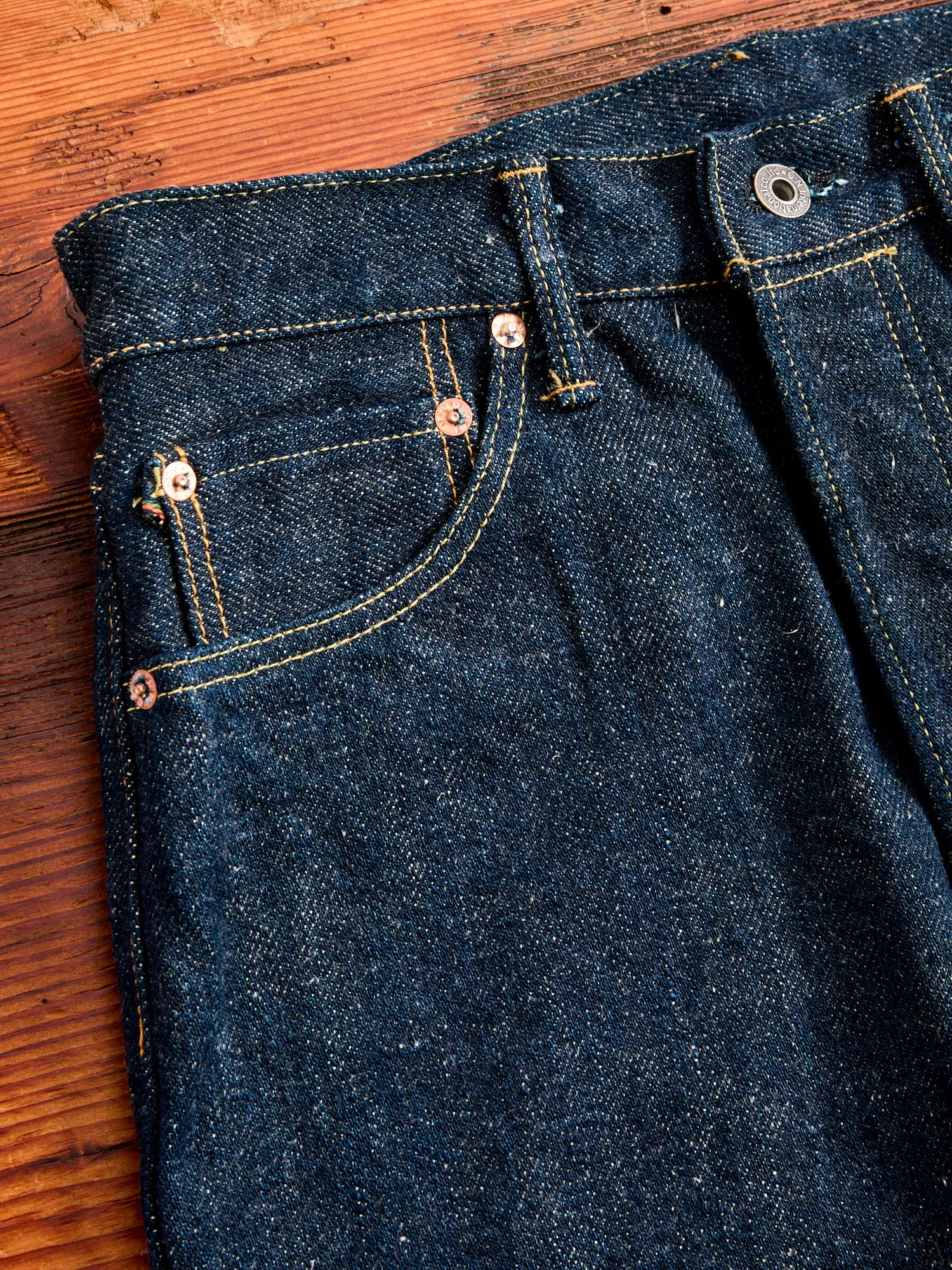 246ZR-ECRU "Secret Denim" 20oz Selvedge Denim - Clean Straight Fit