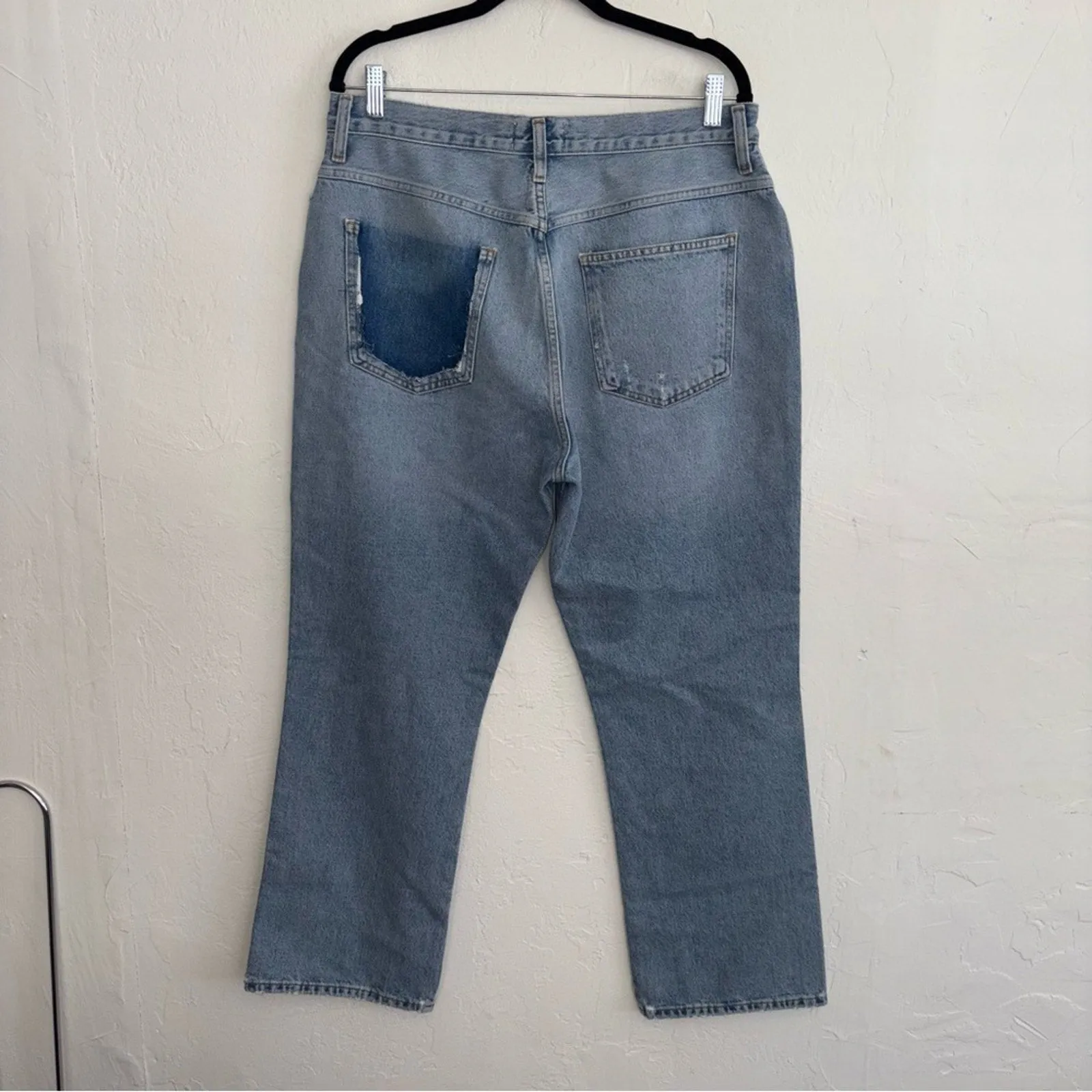 AGOLDE Pinch Waist High Rise Kick Cropped *No Pocket* Jeans (32)