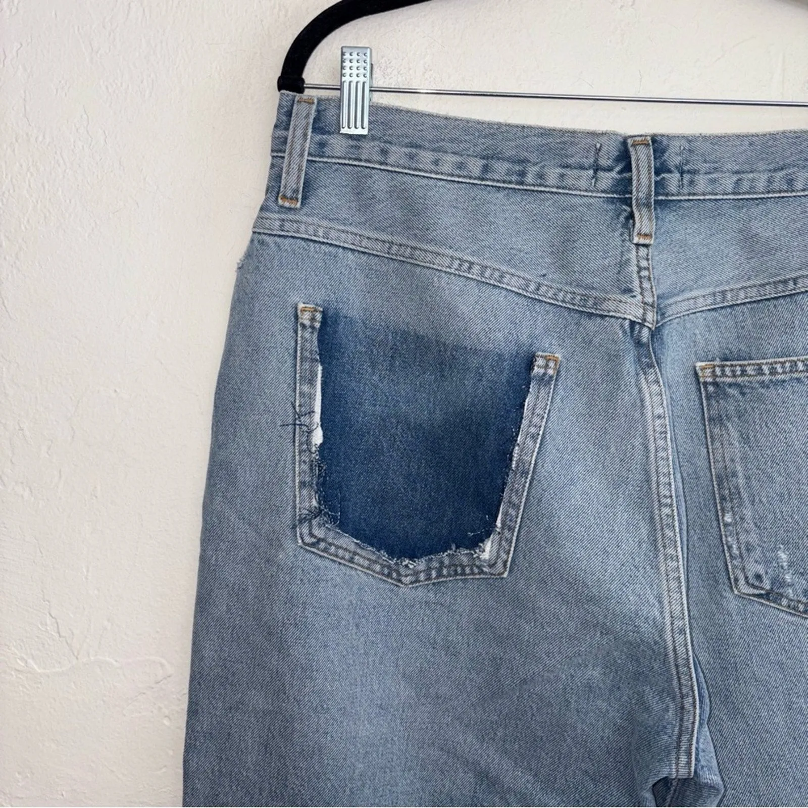 AGOLDE Pinch Waist High Rise Kick Cropped *No Pocket* Jeans (32)