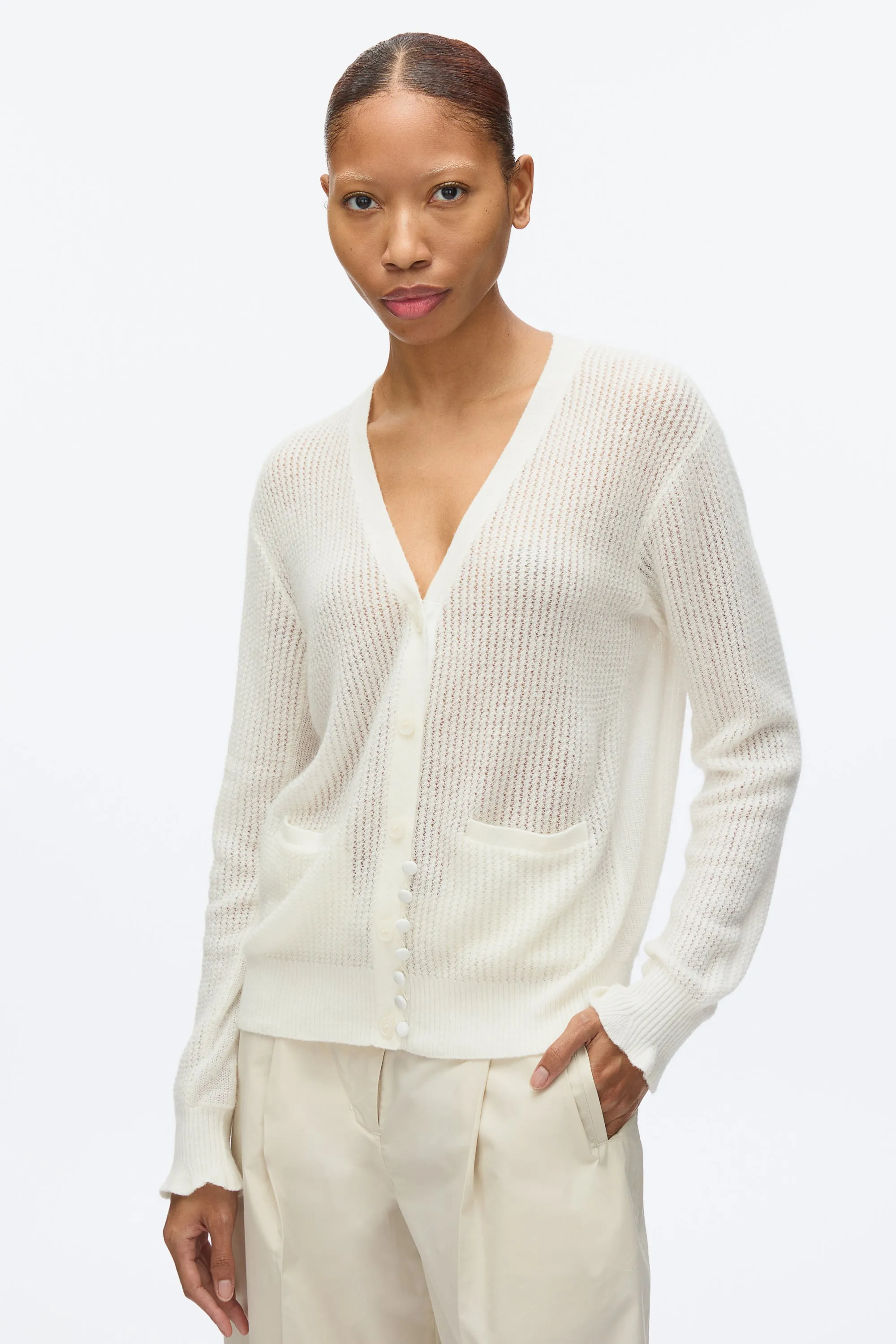 Airy Cable Cardigan