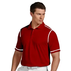 Antigua Men's Dark Red/White Icon Polo