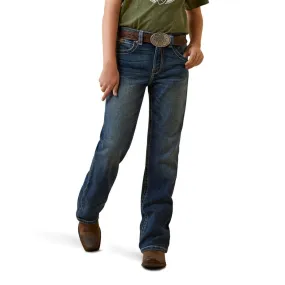ARIAT BOYS B4 RELAXED RAFAEL BOOT CUT JEANS (WAVE)