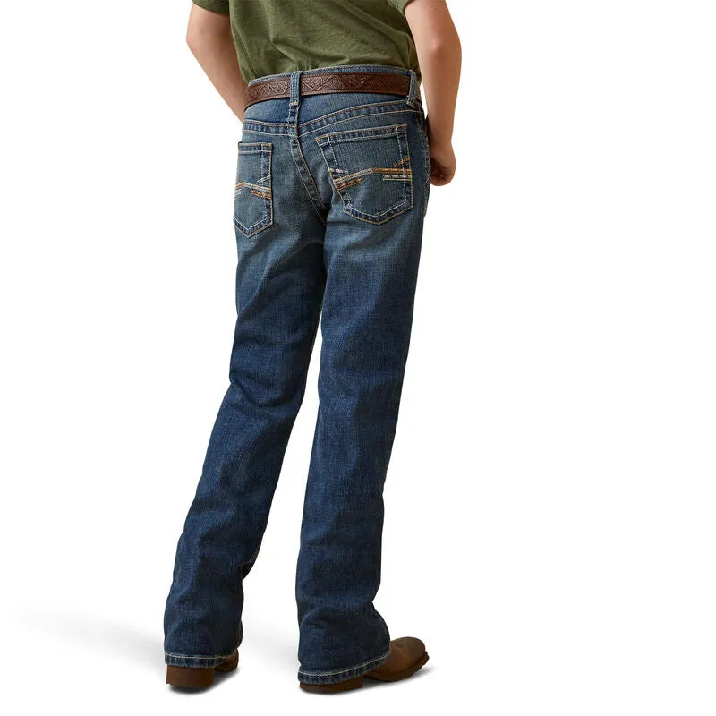 ARIAT BOYS B4 RELAXED RAFAEL BOOT CUT JEANS (WAVE)