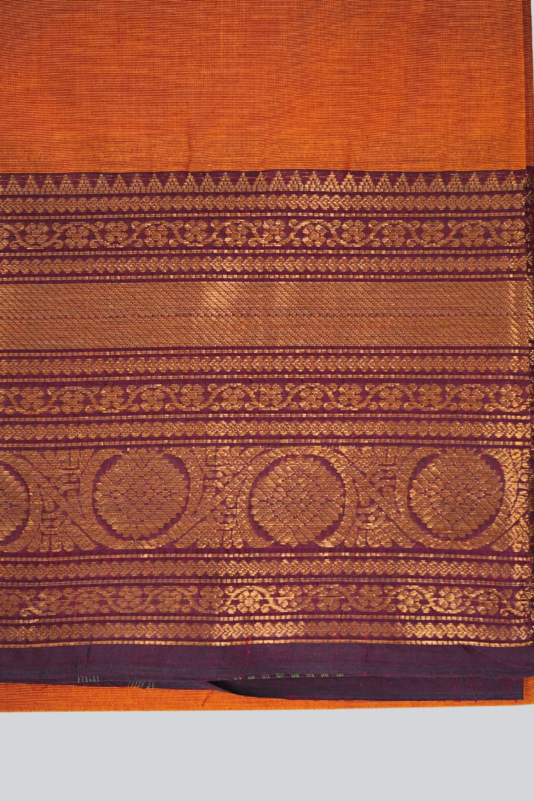 Authentic Chettinad Cotton Saree: 80-Count Weave for Timeless Elegance