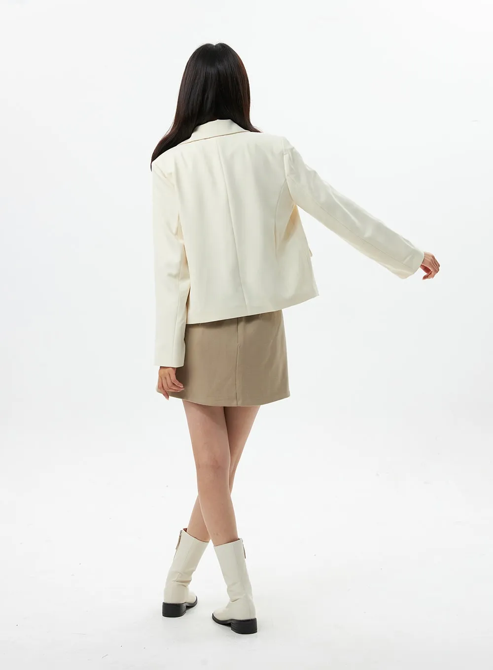 Buckle Mini Skirt OS325