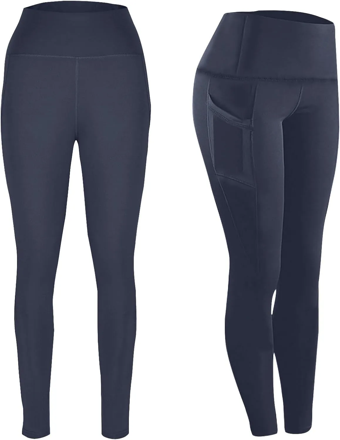 Butt Lifting Leggings for Women Tummy Control High Waist Leggings Workout Yoga Pants with Pockets Stretchy Trousers
