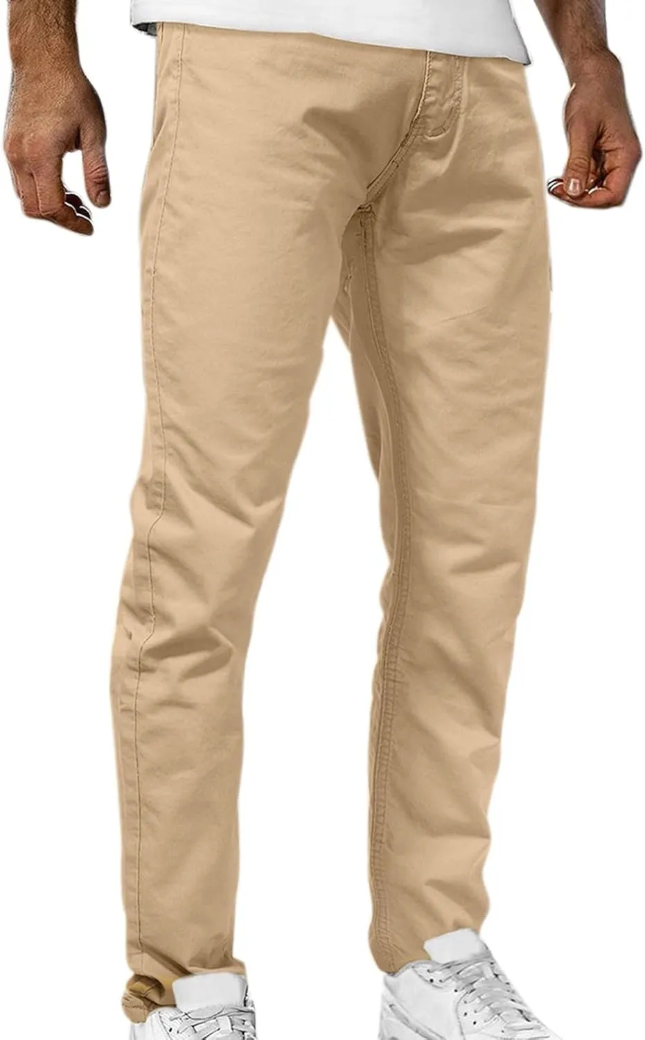 Button Men's Mid-waist Jeans With Pocket Jeans Casual Men's Zip Men's pants Key Relaxed Fit Jeans for Men