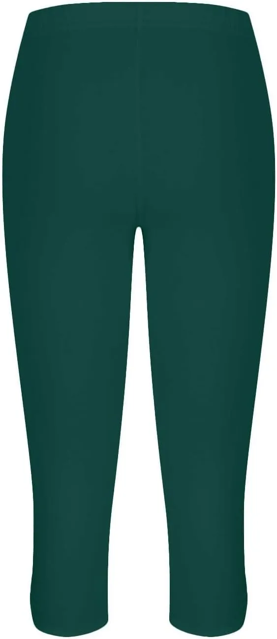 Capri Leggings for Women 2025 Summer Cropped Pants High Waist Yoga Capris Stretchy Workout Leggings Compression Pants