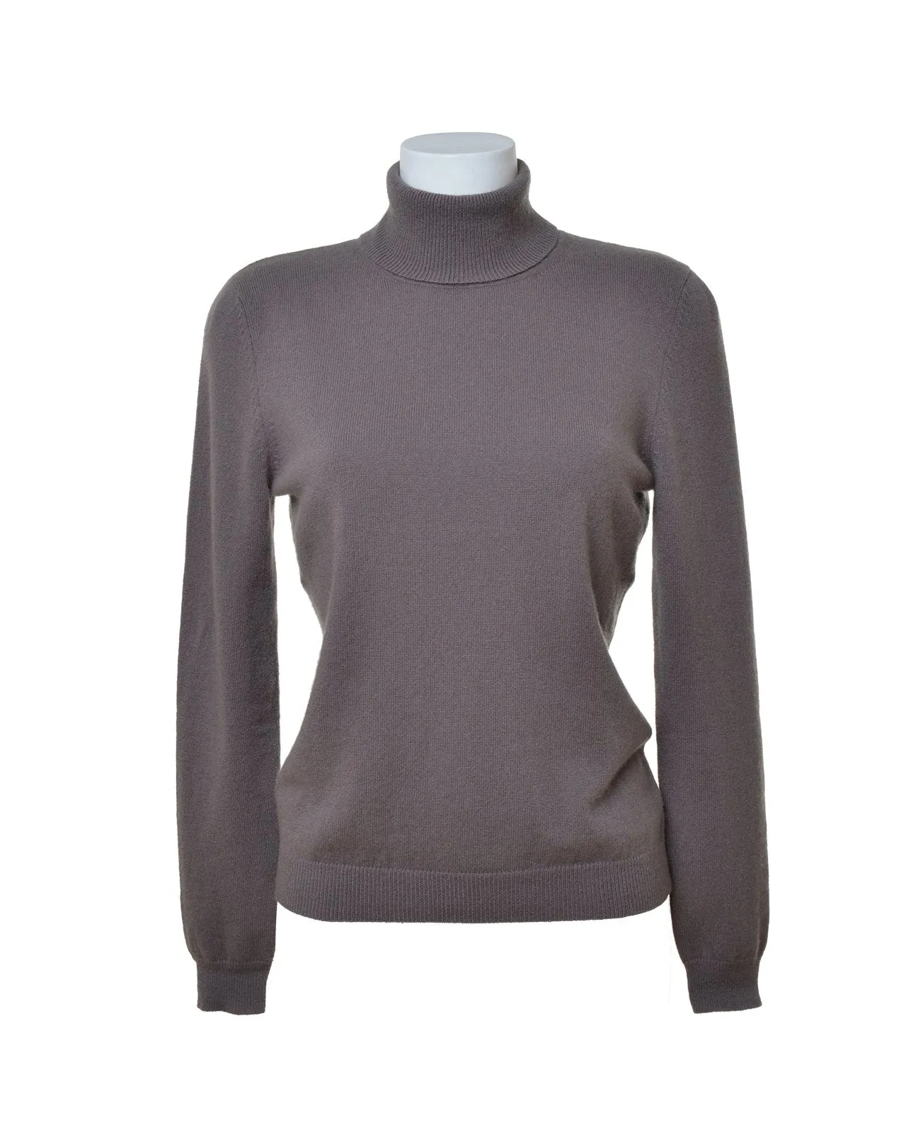 Cashmere Heather Roll Neck Jumper-Woodcock & Cavendish