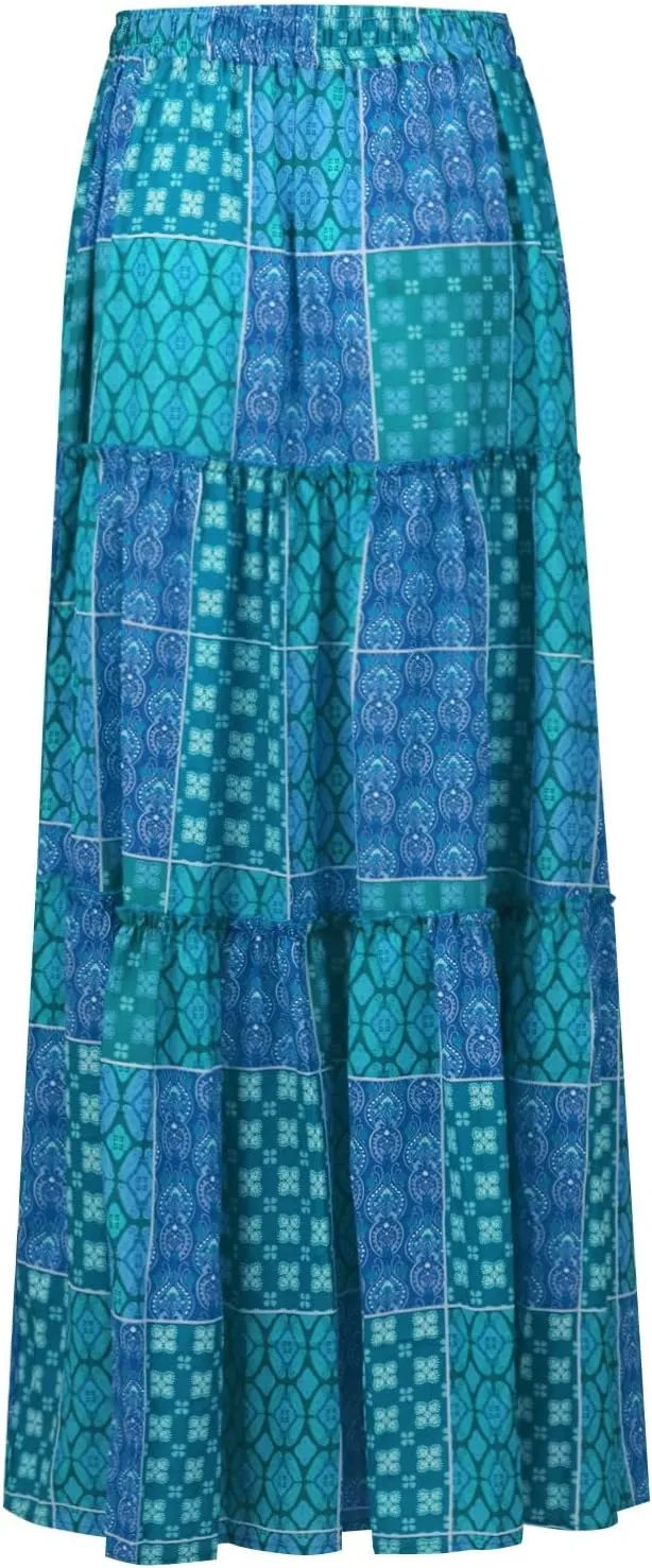 Casual Skirts for Women, Summer Beach Trendy Vacation Maxi Womens Skirts