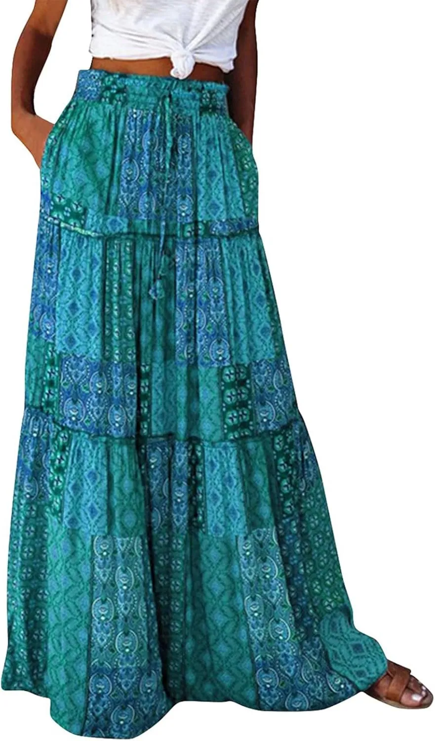 Casual Skirts for Women, Summer Beach Trendy Vacation Maxi Womens Skirts