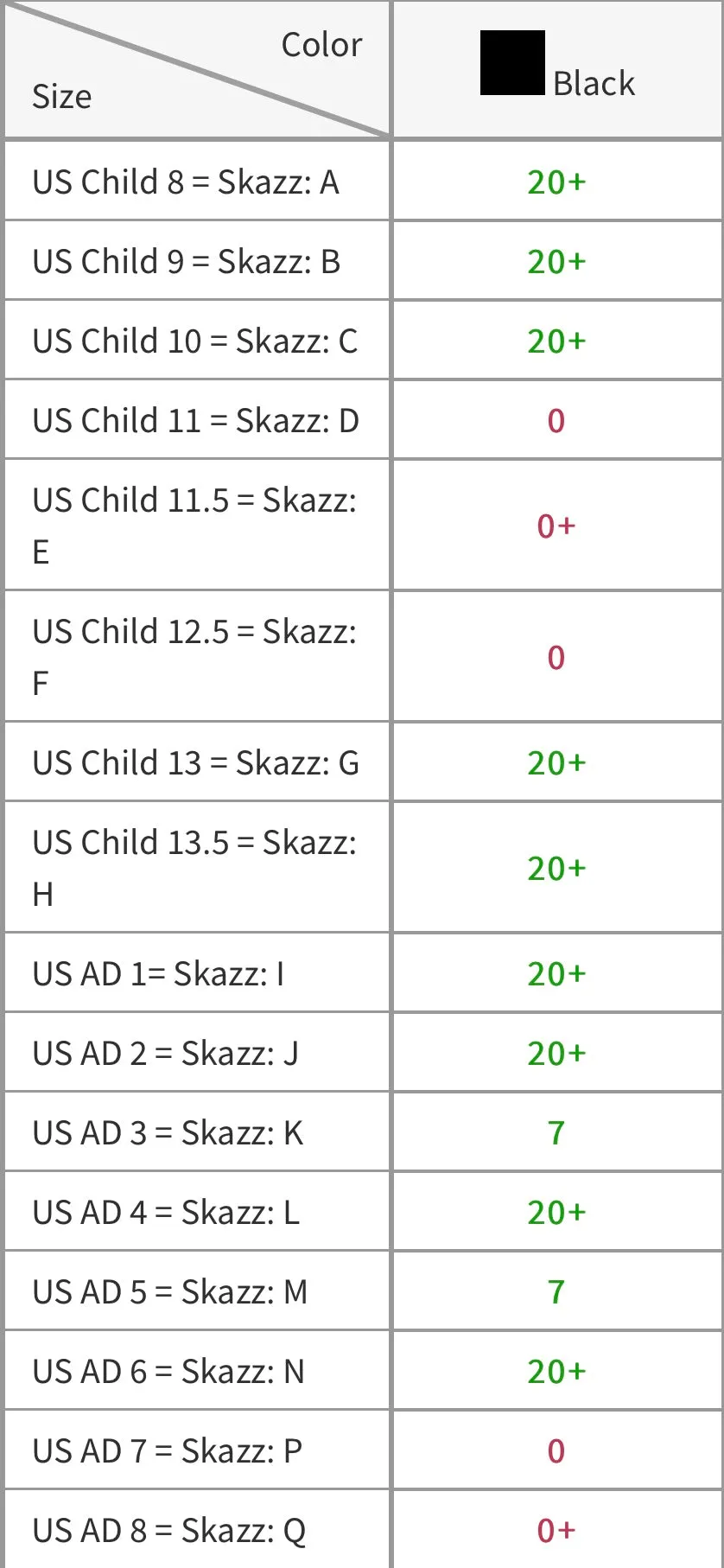 Child AIRY Skazz Black Sneakers