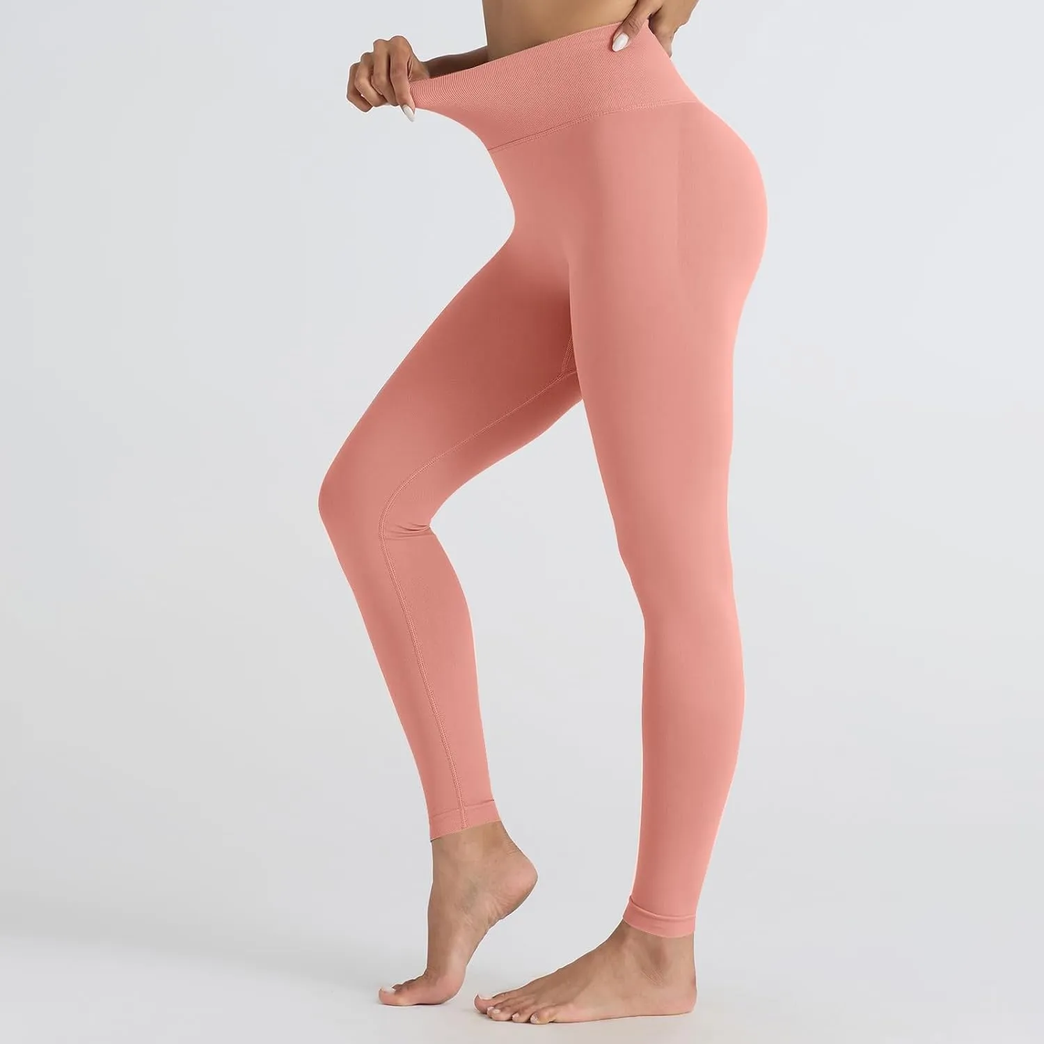 DASAYO Women's Leggings High Waist Tummy Control Scrunch Butt Lifting Exercise Leggings Seamless Stretchy Workout Yoga Pants