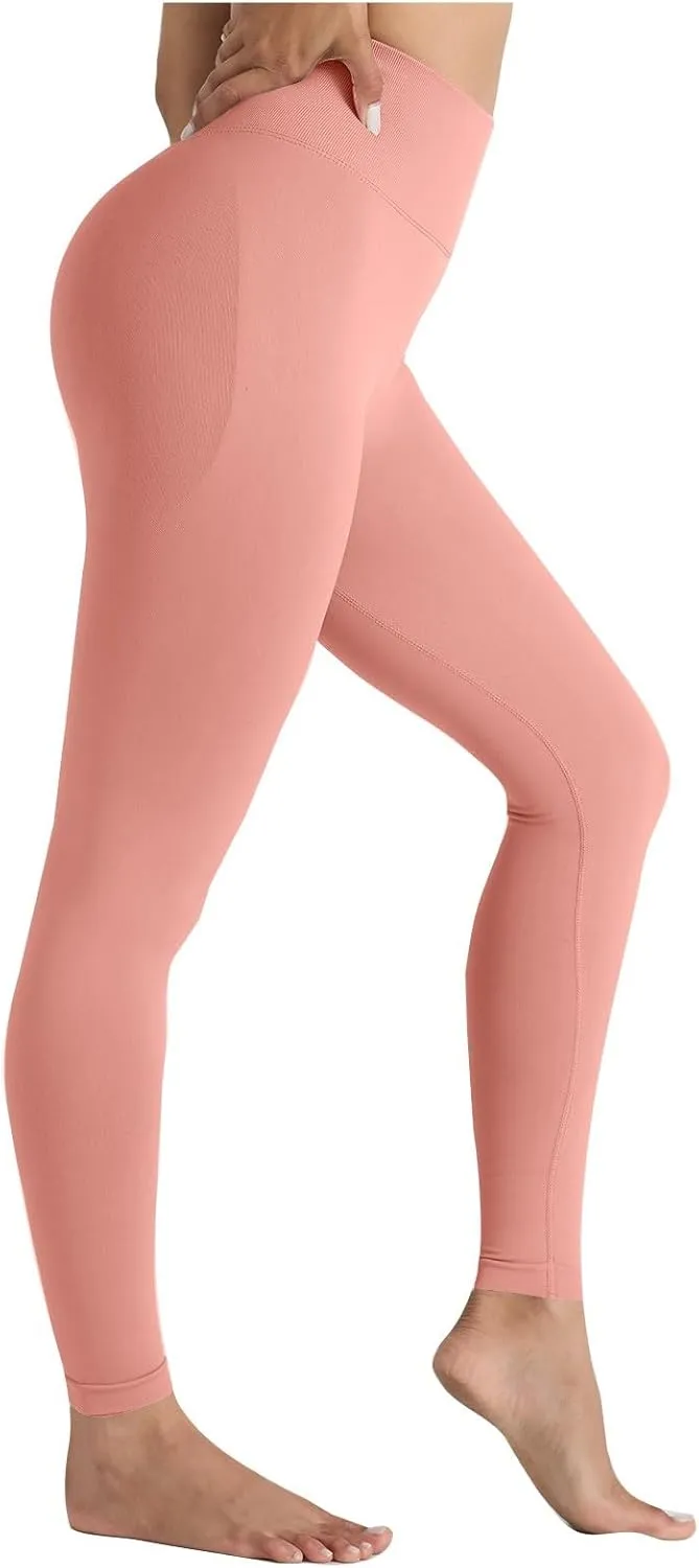 DASAYO Women's Leggings High Waist Tummy Control Scrunch Butt Lifting Exercise Leggings Seamless Stretchy Workout Yoga Pants