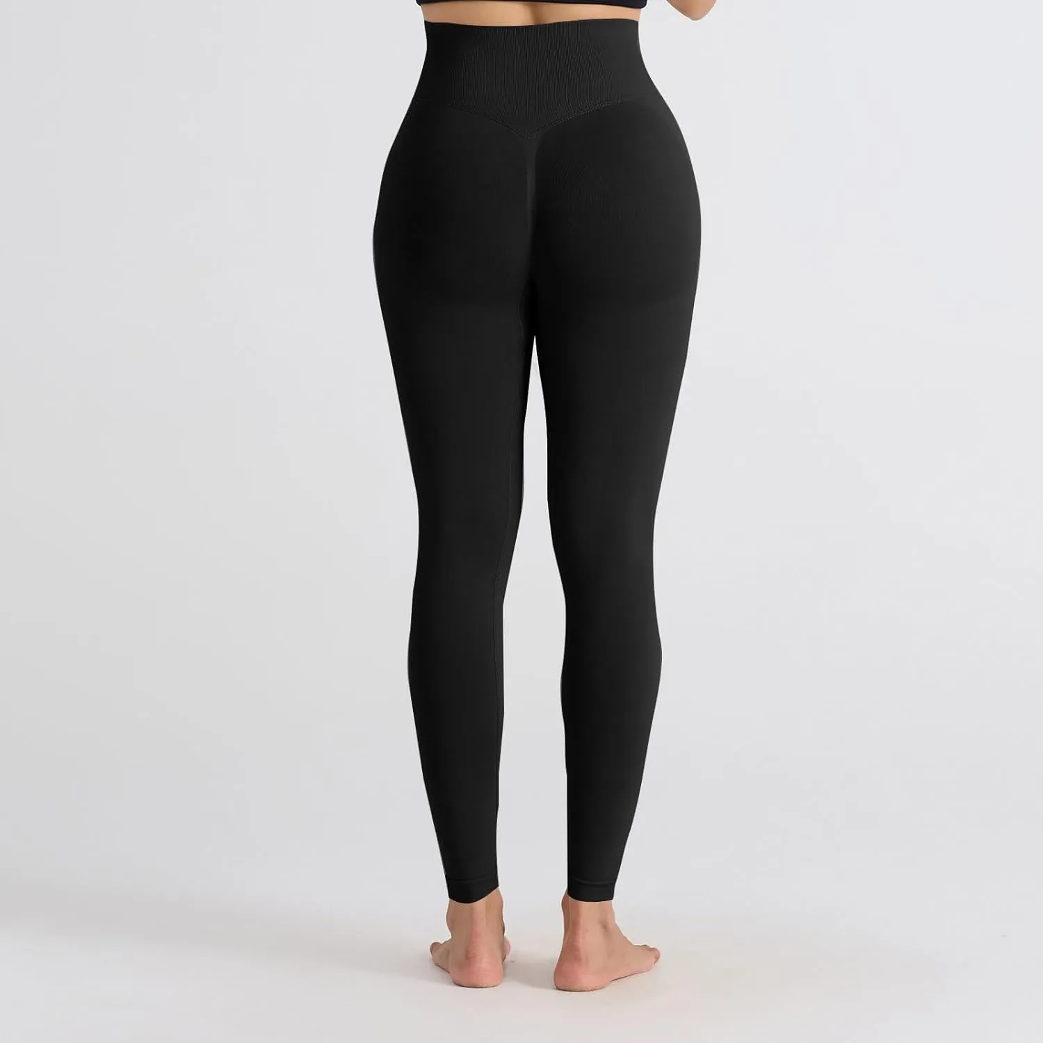 DASAYO Women's Leggings High Waist Tummy Control Scrunch Butt Lifting Exercise Leggings Seamless Stretchy Workout Yoga Pants