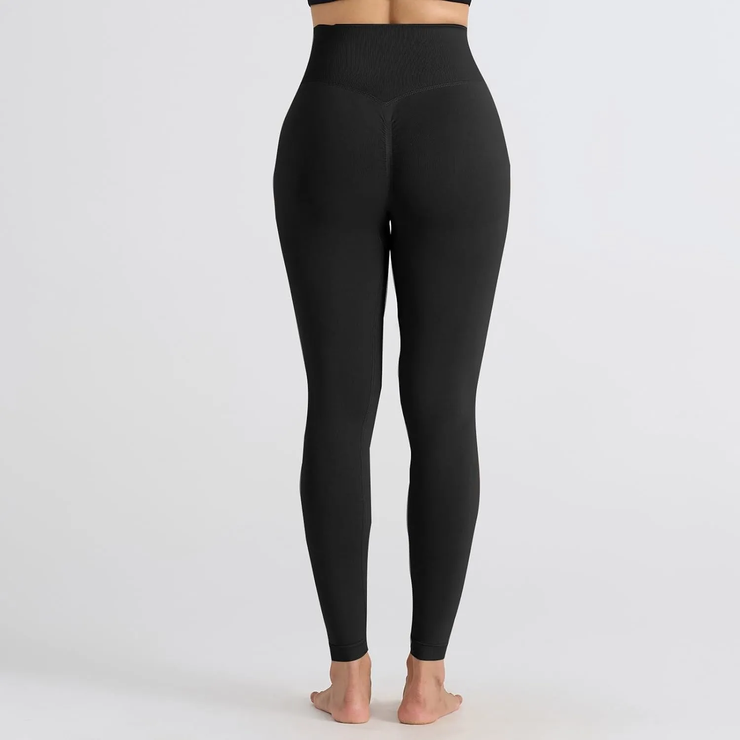 DASAYO Women's Leggings High Waist Tummy Control Scrunch Butt Lifting Exercise Leggings Seamless Stretchy Workout Yoga Pants