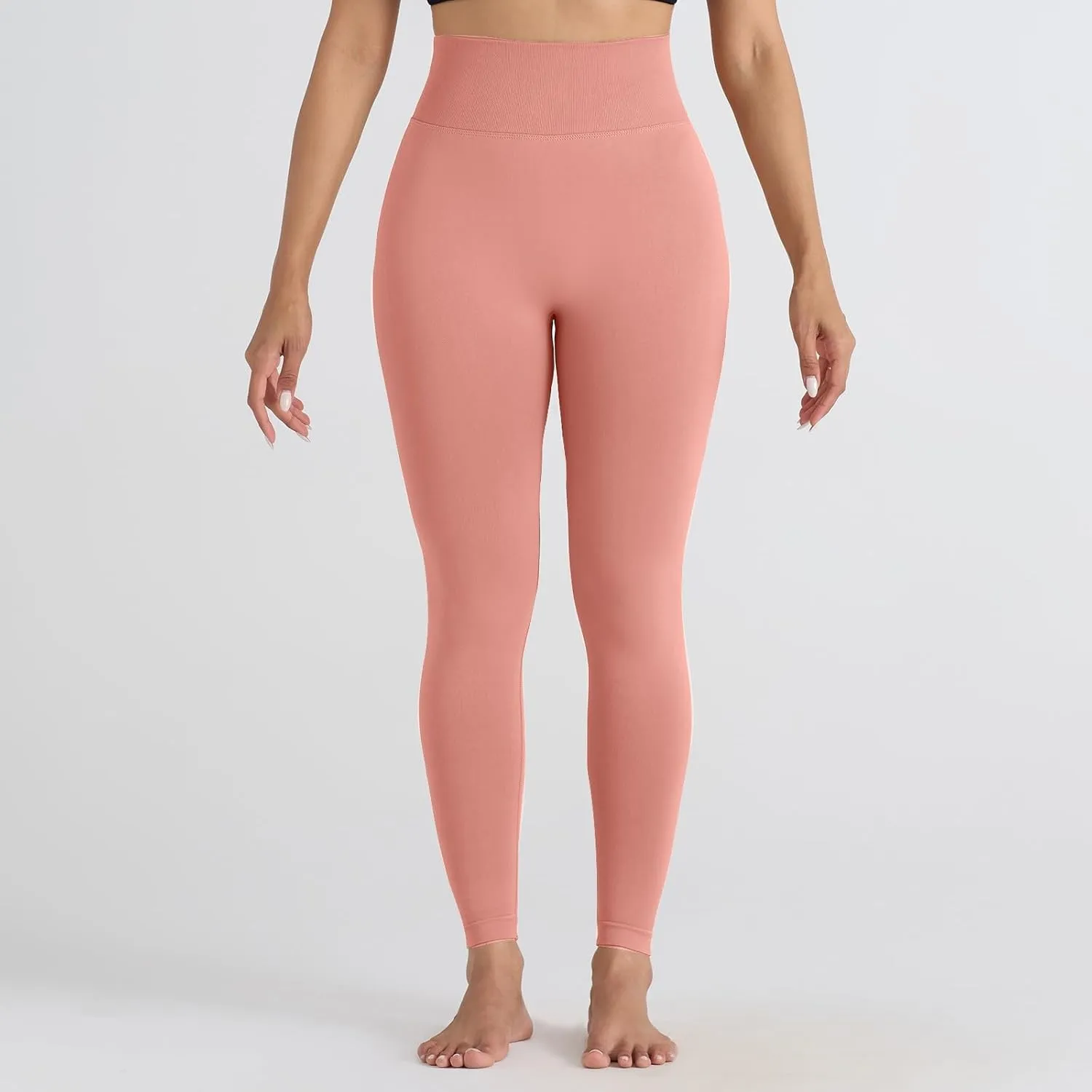 DASAYO Women's Leggings High Waist Tummy Control Scrunch Butt Lifting Exercise Leggings Seamless Stretchy Workout Yoga Pants