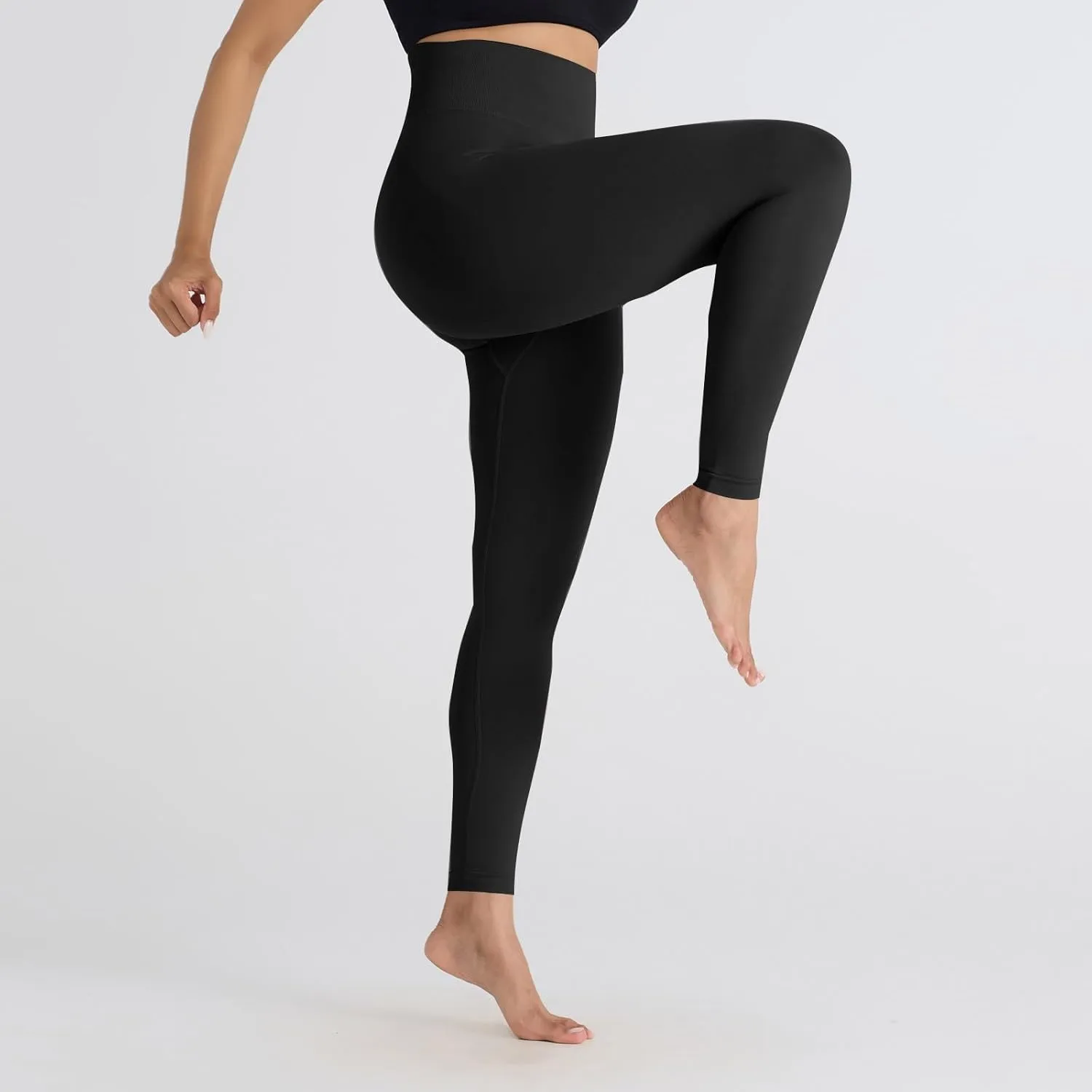 DASAYO Women's Leggings High Waist Tummy Control Scrunch Butt Lifting Exercise Leggings Seamless Stretchy Workout Yoga Pants