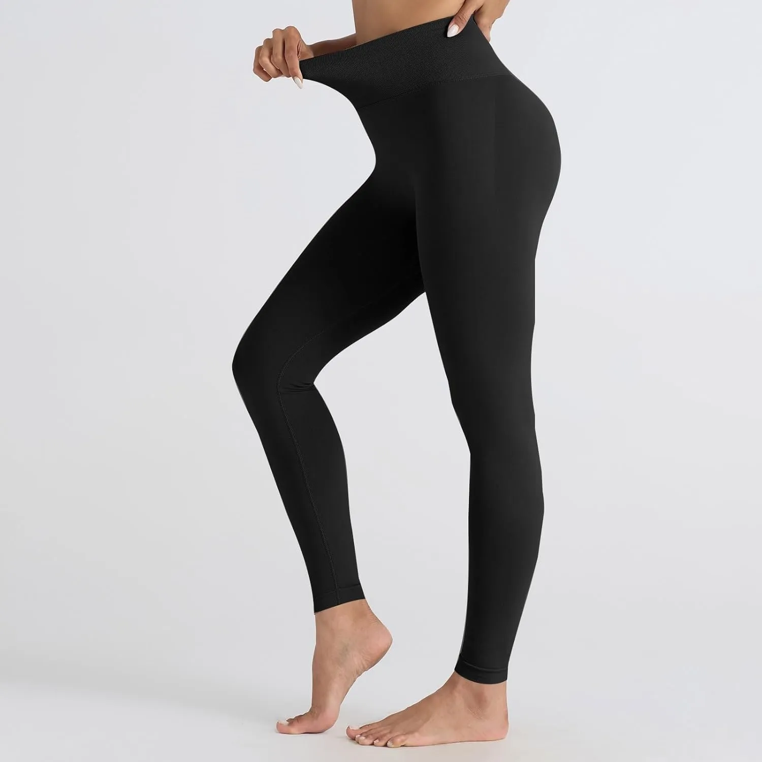 DASAYO Women's Leggings High Waist Tummy Control Scrunch Butt Lifting Exercise Leggings Seamless Stretchy Workout Yoga Pants