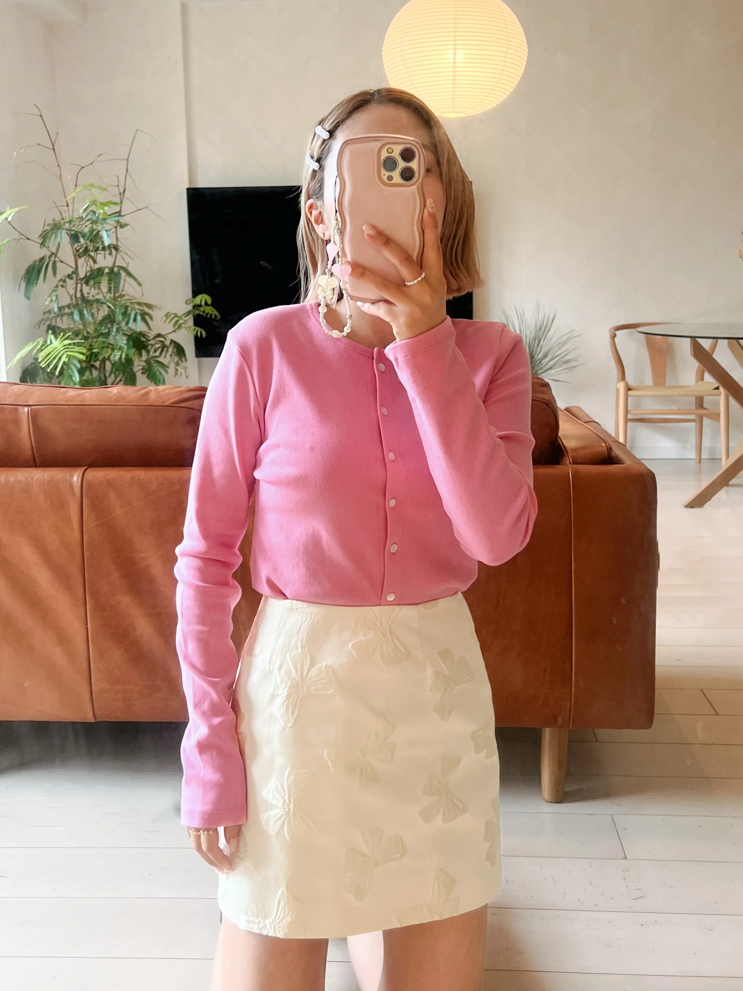Feminine Ribbon Mini Skirt