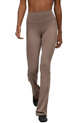 FLARED LEGGINGS - Tan