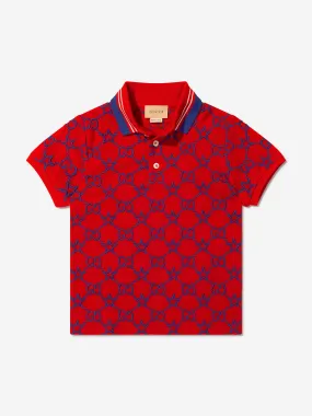 Gucci Boys Cotton GG Polo Shirt