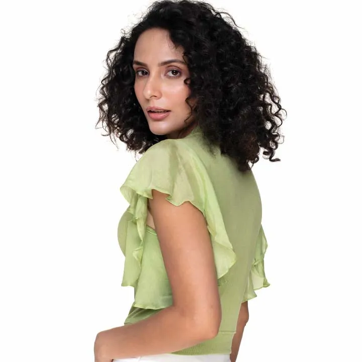 Hosiery Blouses- Flutter Sleeves