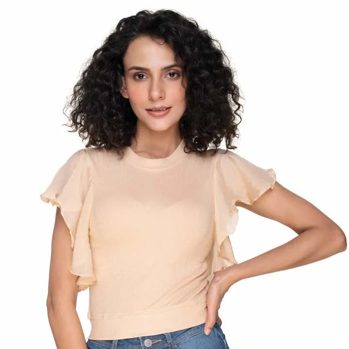 Hosiery Blouses- Flutter Sleeves