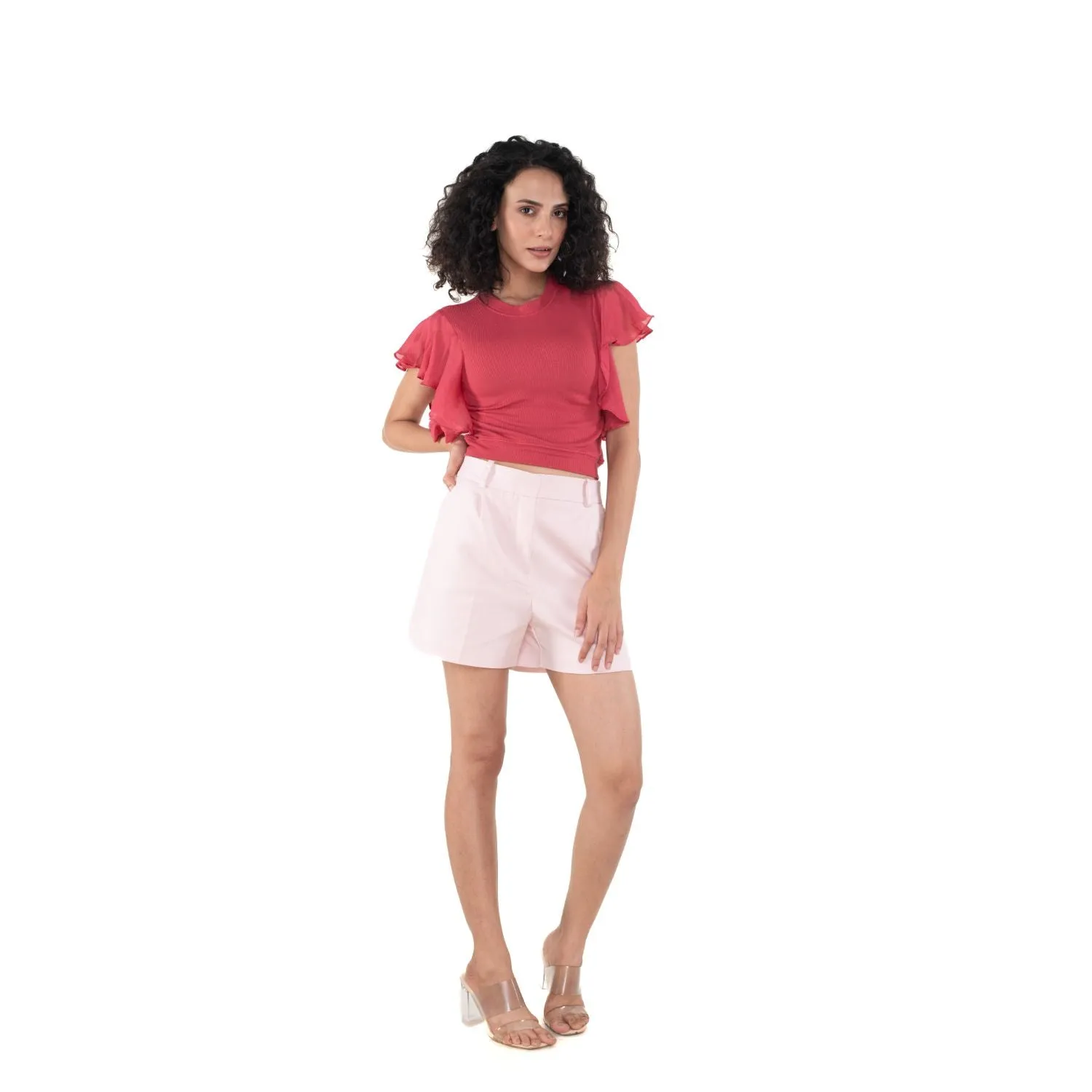 Hosiery Blouses- Flutter Sleeves