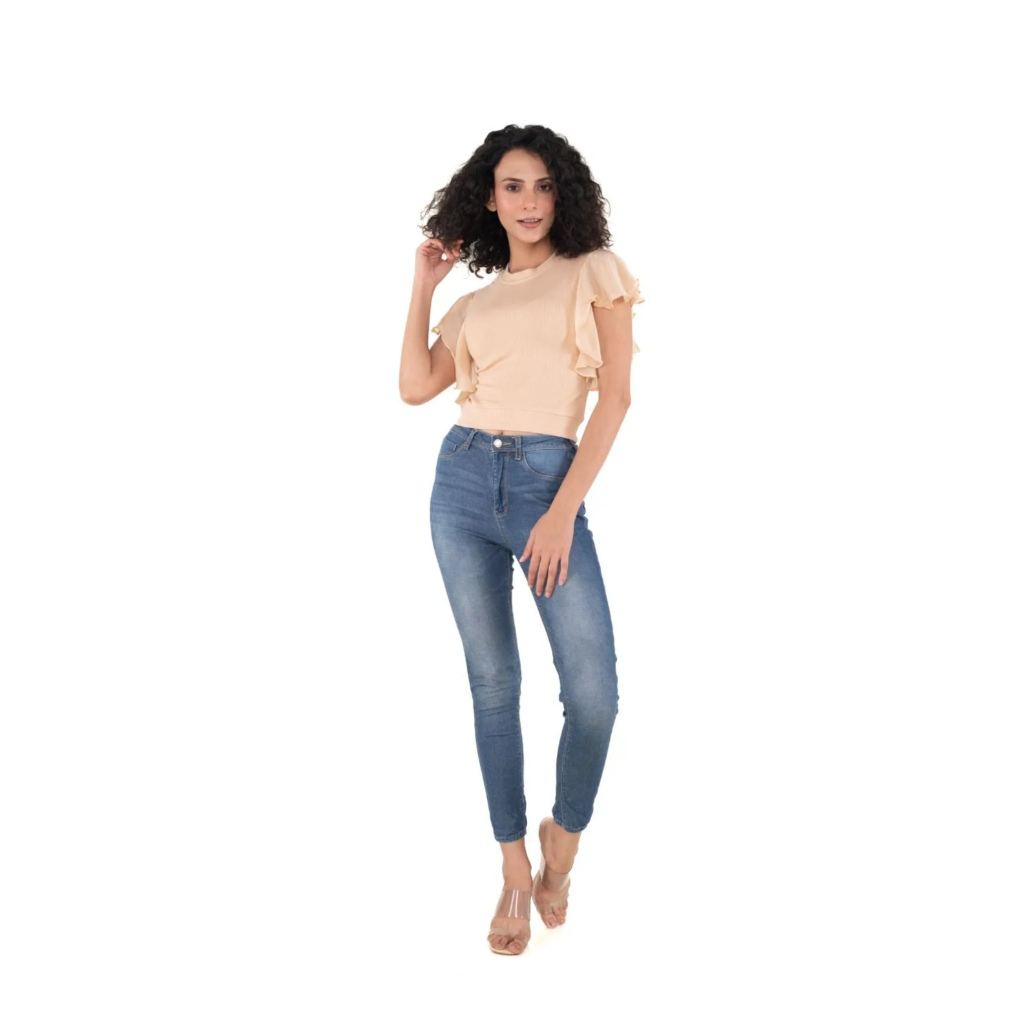 Hosiery Blouses- Flutter Sleeves