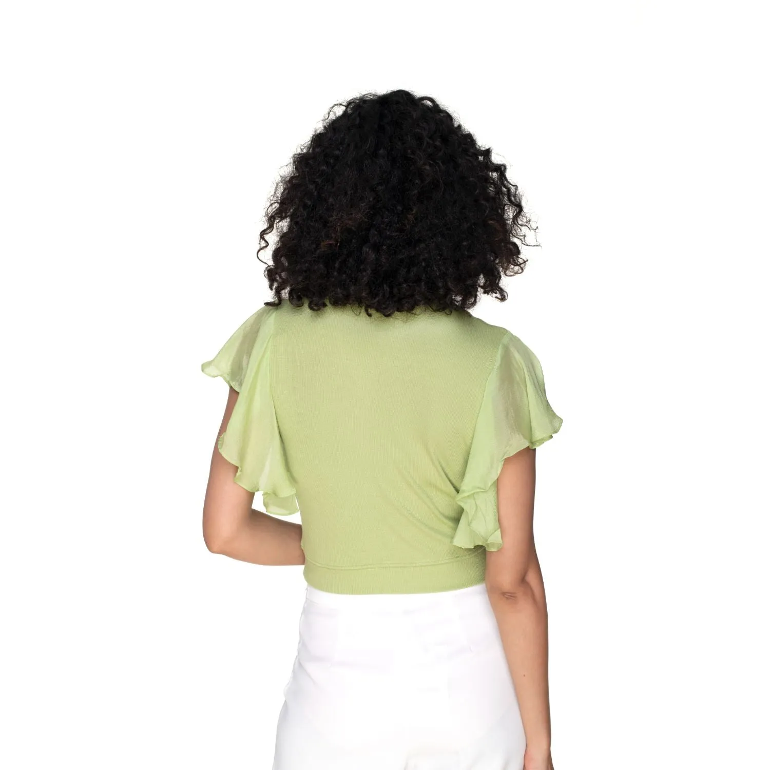 Hosiery Blouses- Flutter Sleeves