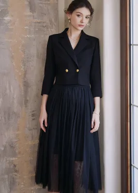 JACKET & HALF-LENGTH GAUZE SKIRT