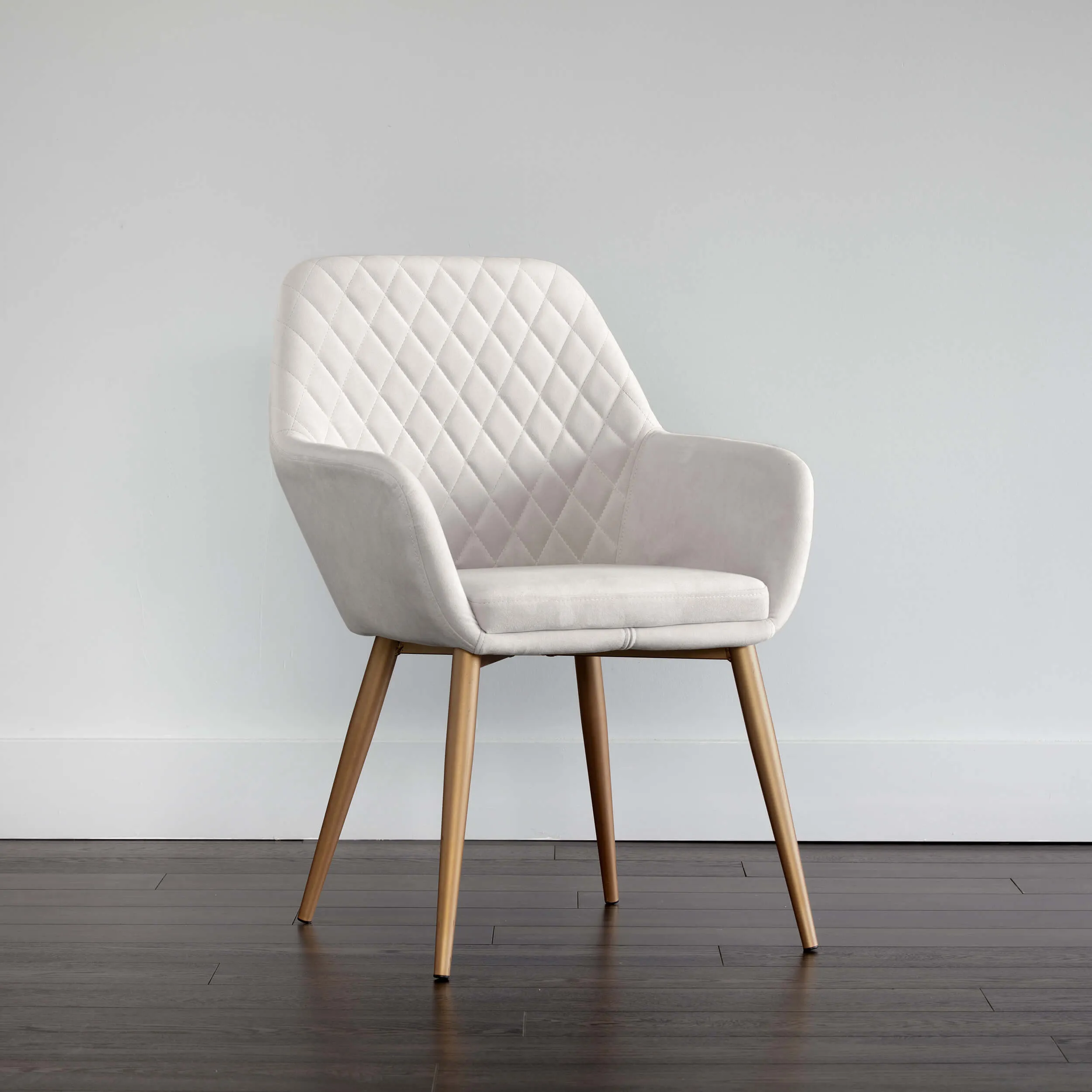 Jayna Dining Chair, Antonio Linen, Champagne Gold, Set of 2