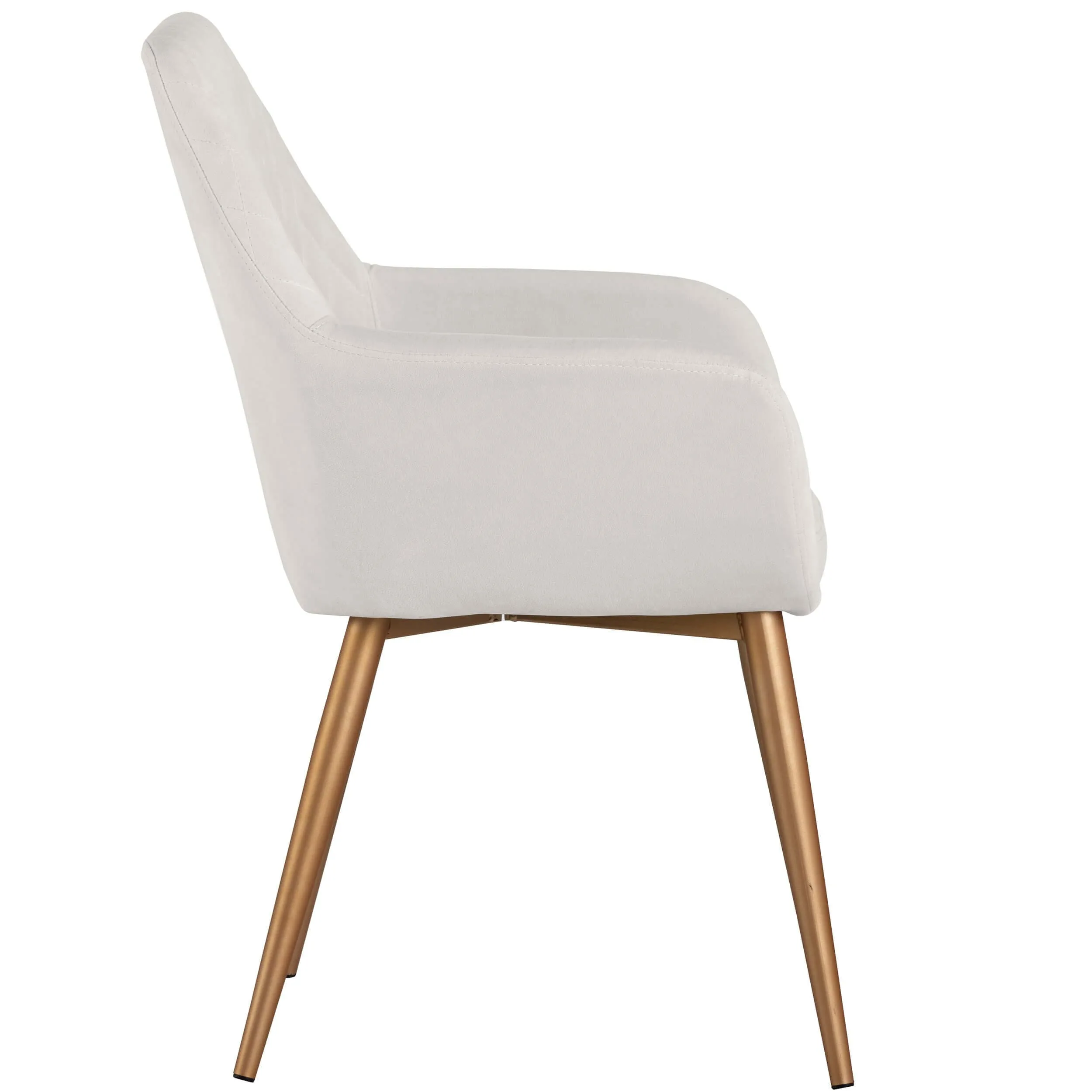 Jayna Dining Chair, Antonio Linen, Champagne Gold, Set of 2