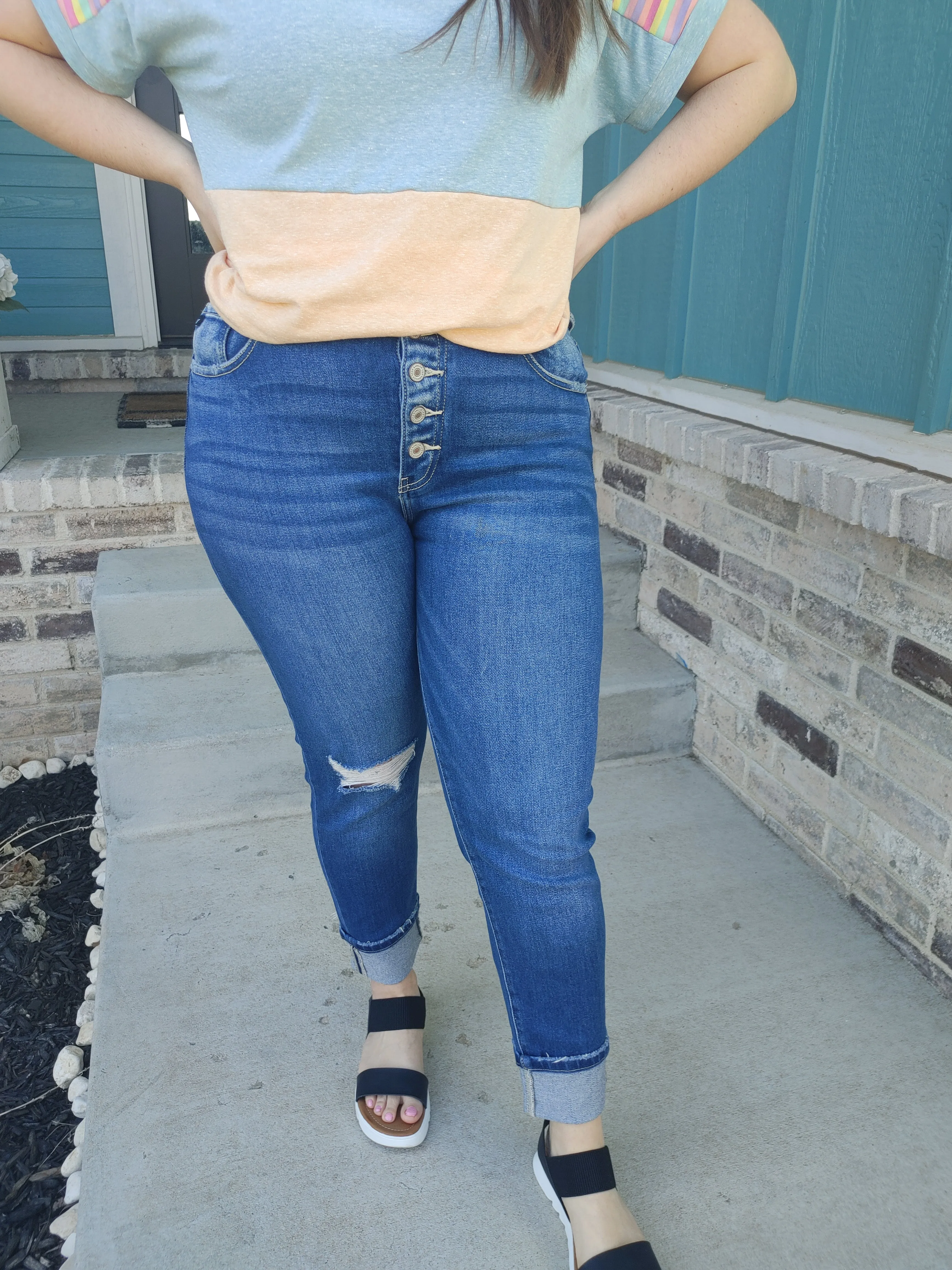 Kancan Sparrow High Rise Cigarette Leg Jeans