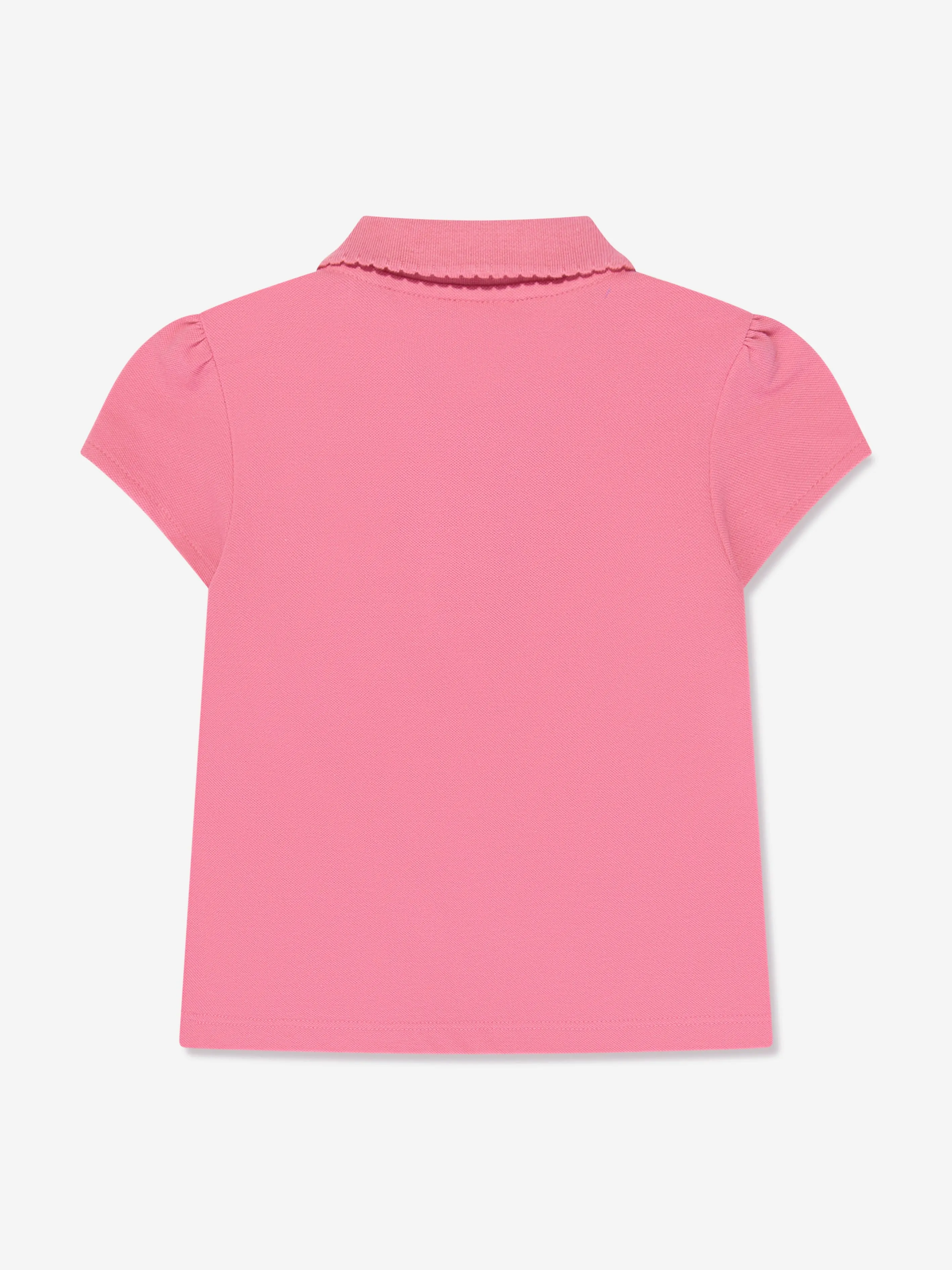 Lacoste Girls Logo Polo Shirt in Pink