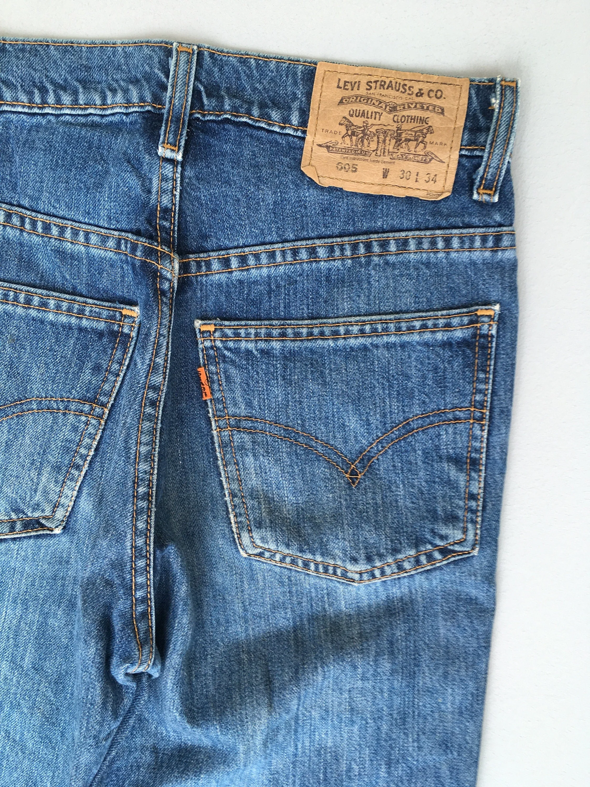 Levi's 505 Relaxed Fit Jeans Size 30x26.5