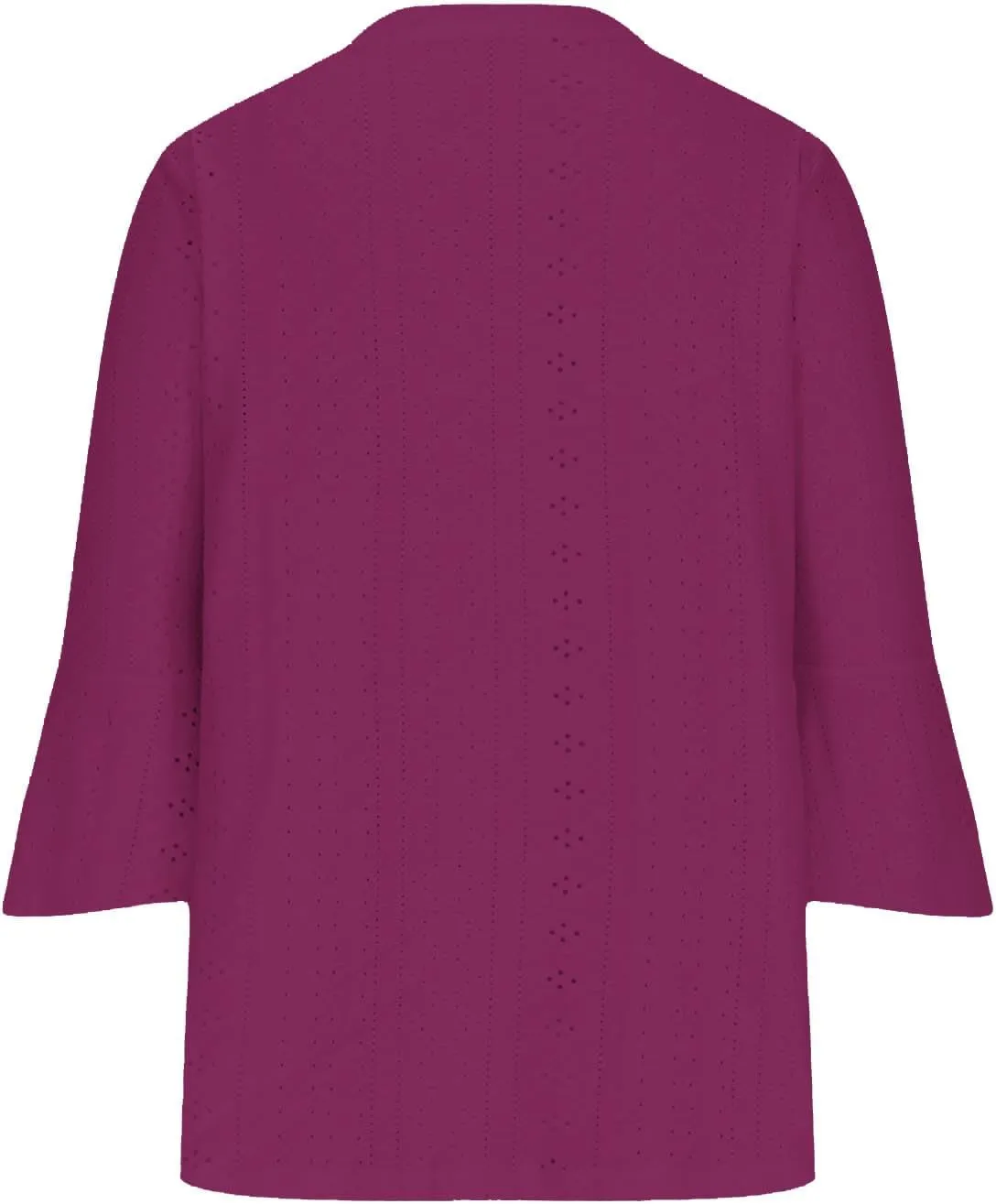 Lightweight Cardigans for Women 3/4 Sleeve Button Down Tops Loose Fit Cover Up Comfy Solid Color Open Front Blouses