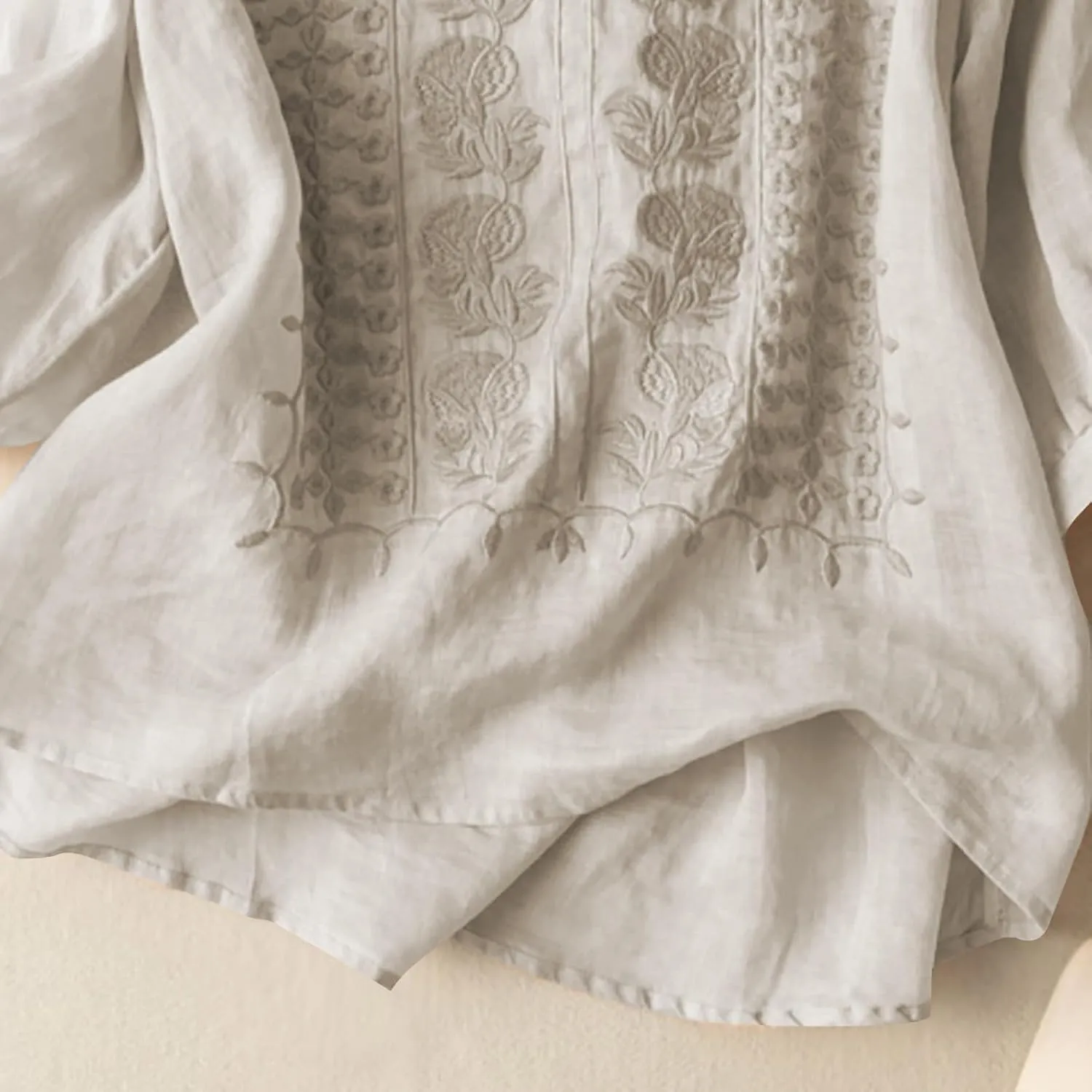 Linen Shirts for Women Summer Trendy Boho Vacation Casual Going Out Tops 2025 Breathable Plus Size Lightweight Blouses