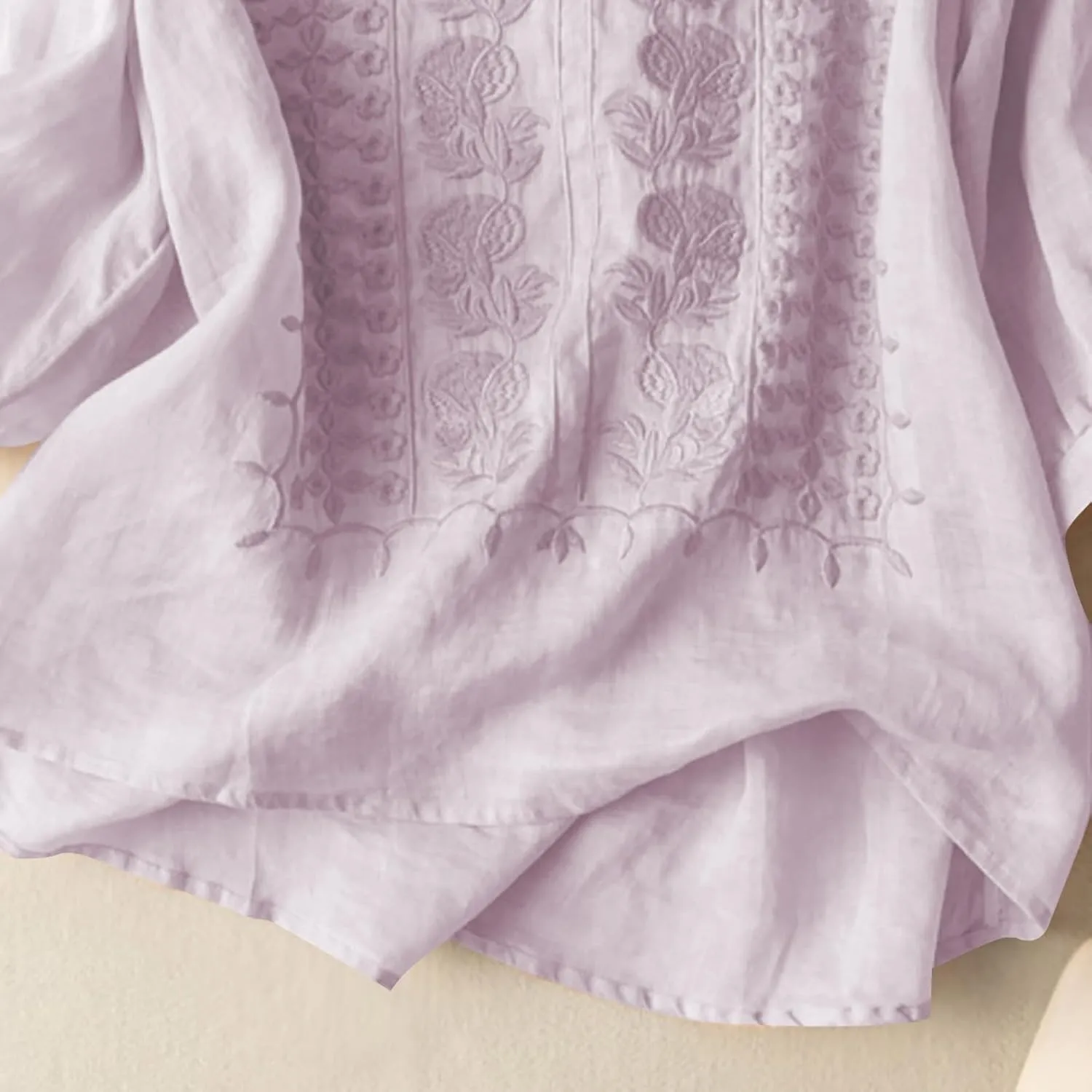 Linen Shirts for Women Summer Trendy Boho Vacation Casual Going Out Tops 2025 Breathable Plus Size Lightweight Blouses