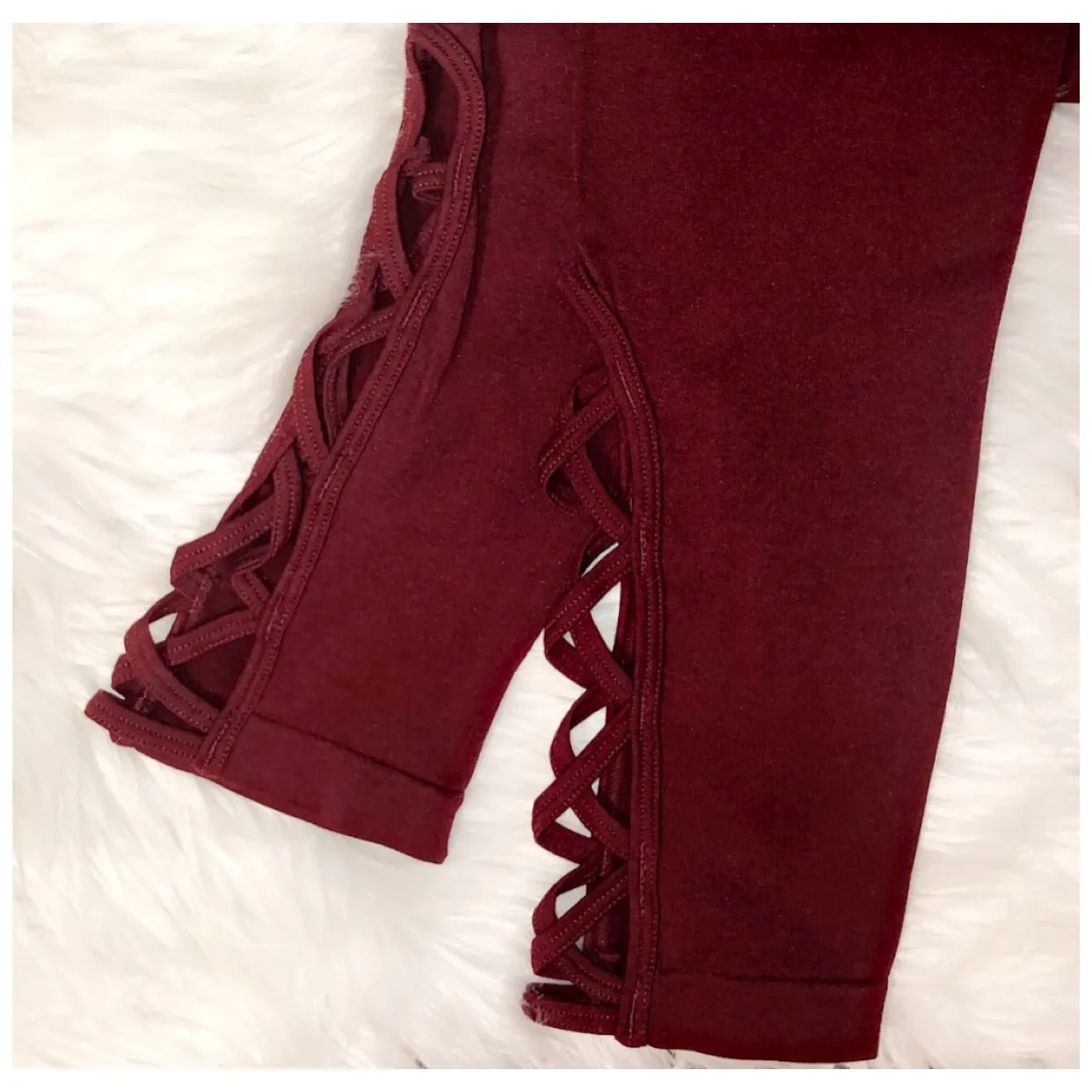 Maroon Yoga Pants/Leggings