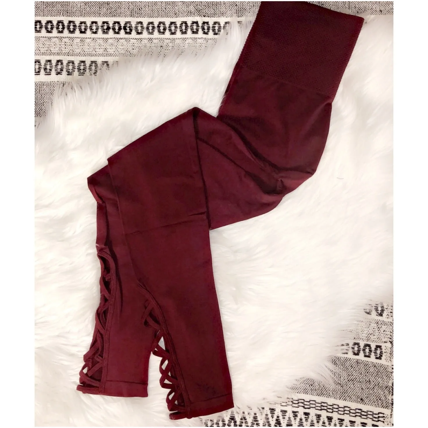 Maroon Yoga Pants/Leggings