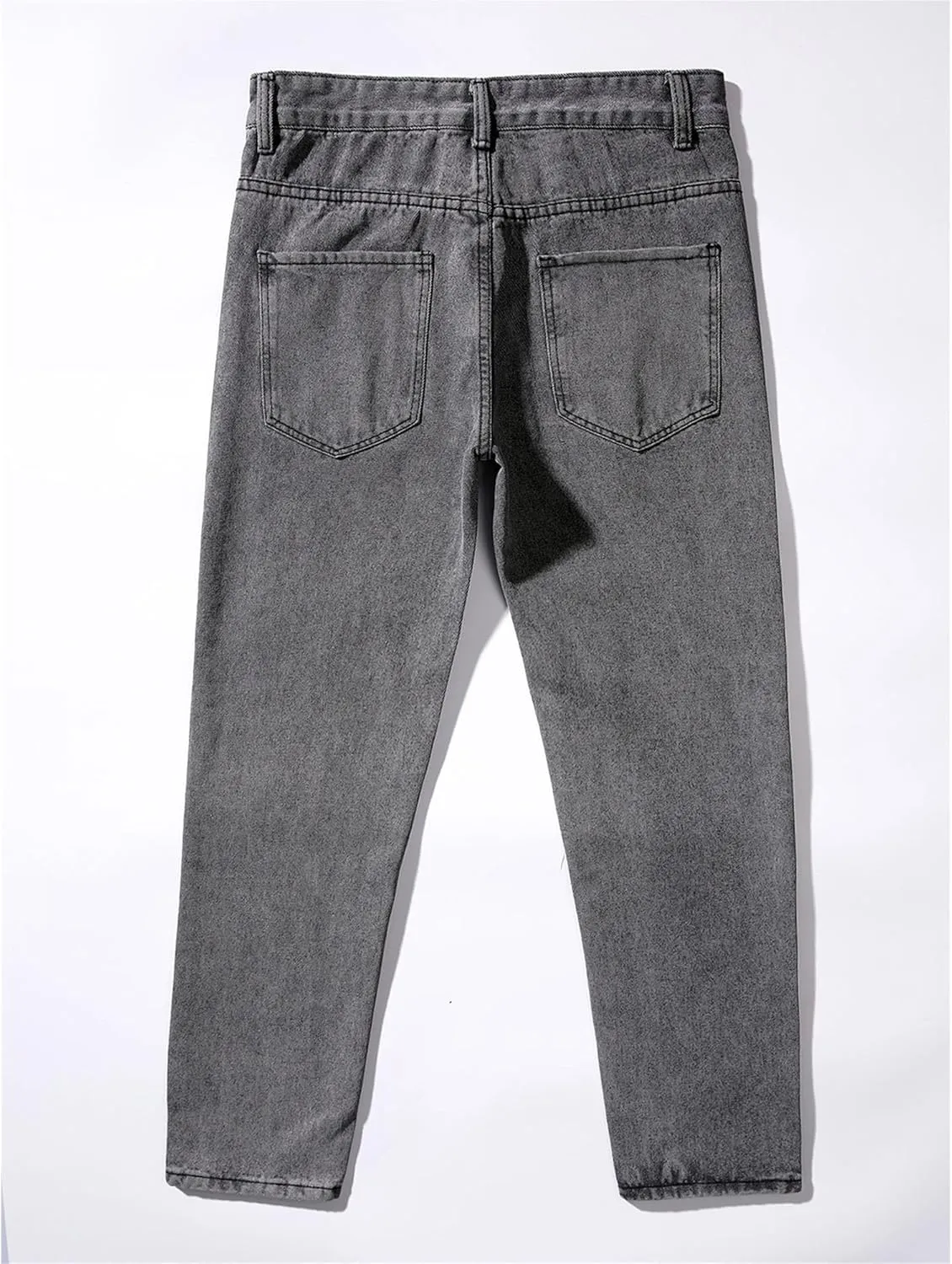 Men's Relaxed Fit Straight Leg Jean Skinny Stretch Fashion Jeans Pants Fashion Casual Jeans Cargo Denim Pants