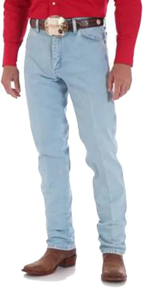 Men's Wrangler Gold Buckle Relaxed Fit Jeans 38" Inseam, BLEACH, 36